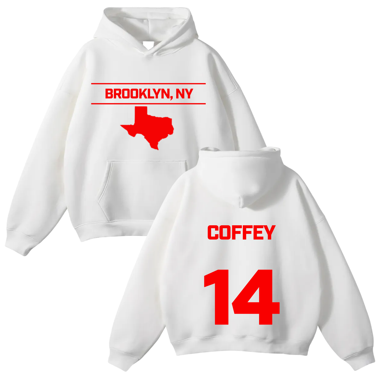 Thrysron Coffey Oversize Fleeced Hoodie