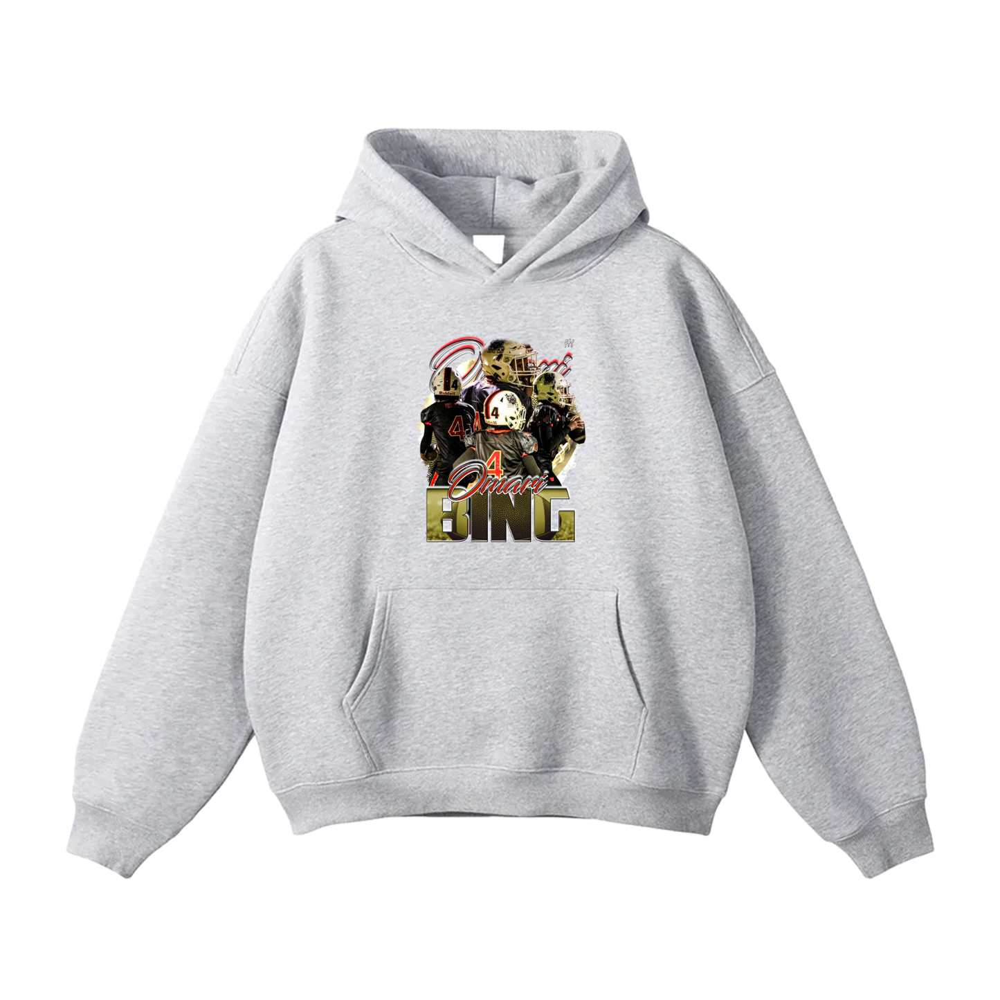 Omari Bing Oversize Fleeced Hoodie