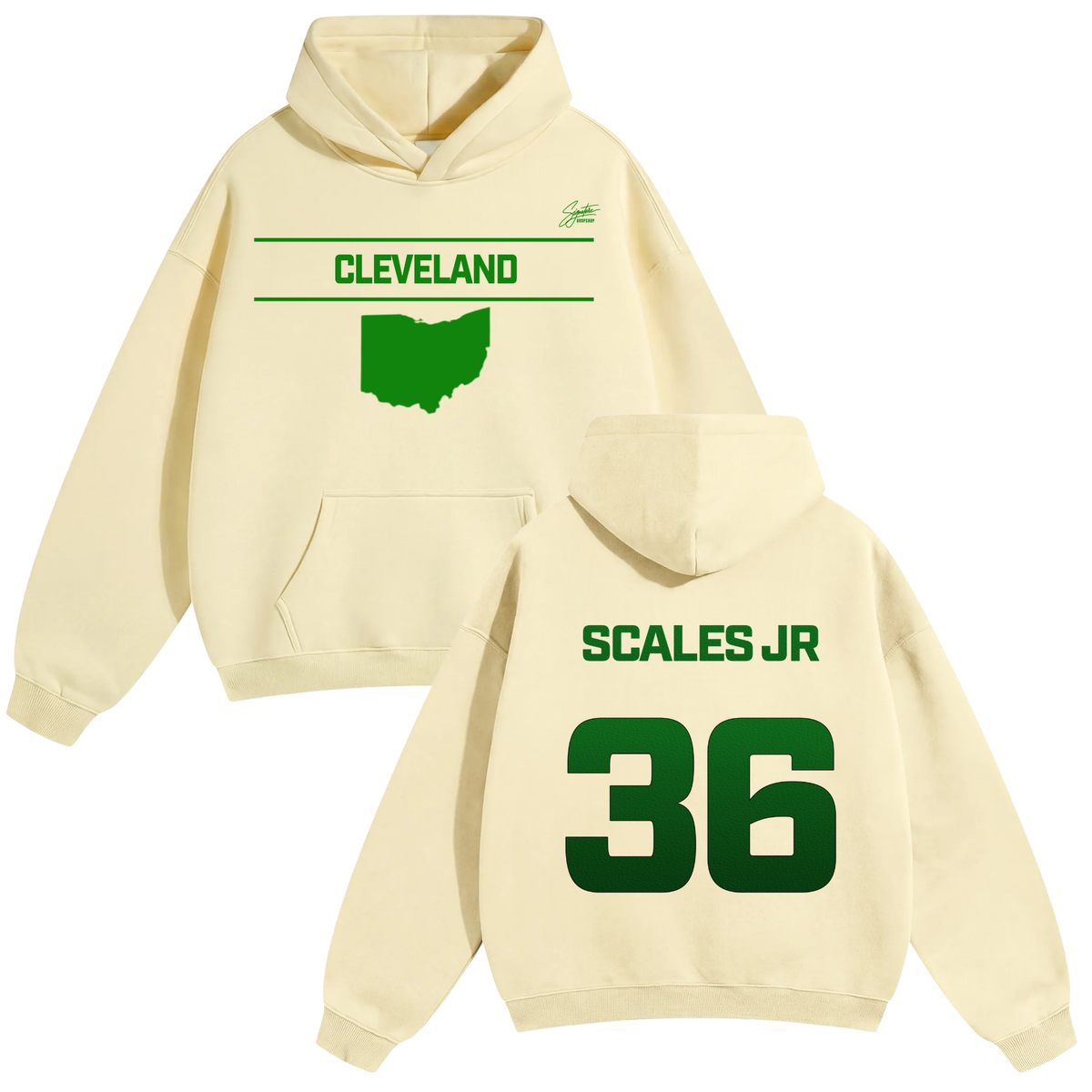 Aaron Scales Jr Oversize Fleeced Hoodie