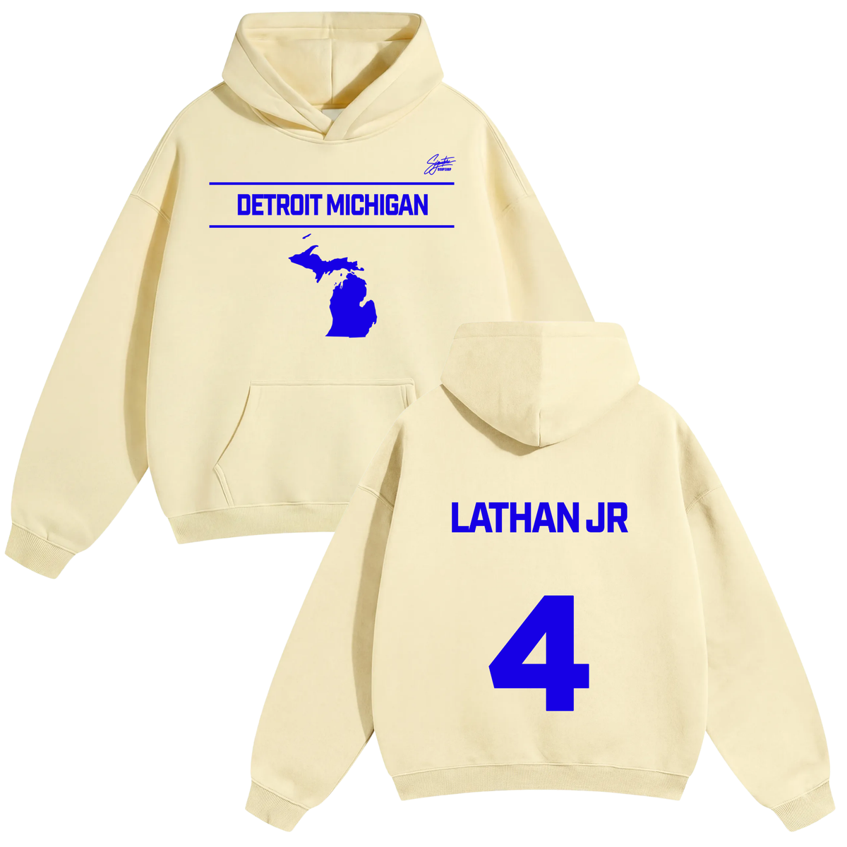 Nathaniel Lathan Jr Oversize Fleeced Hoodie