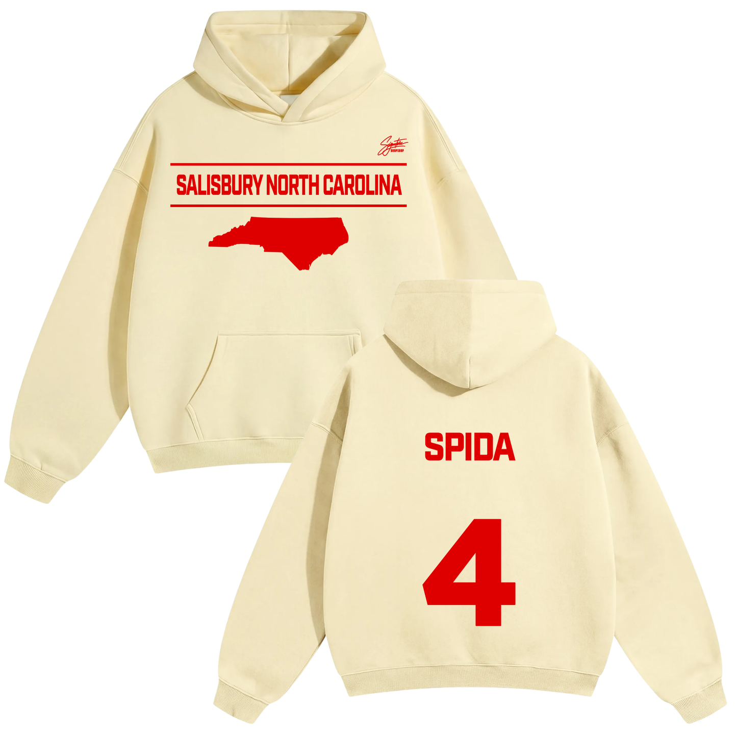 Nathaniel Lathan Jr Oversize Fleeced Hoodie