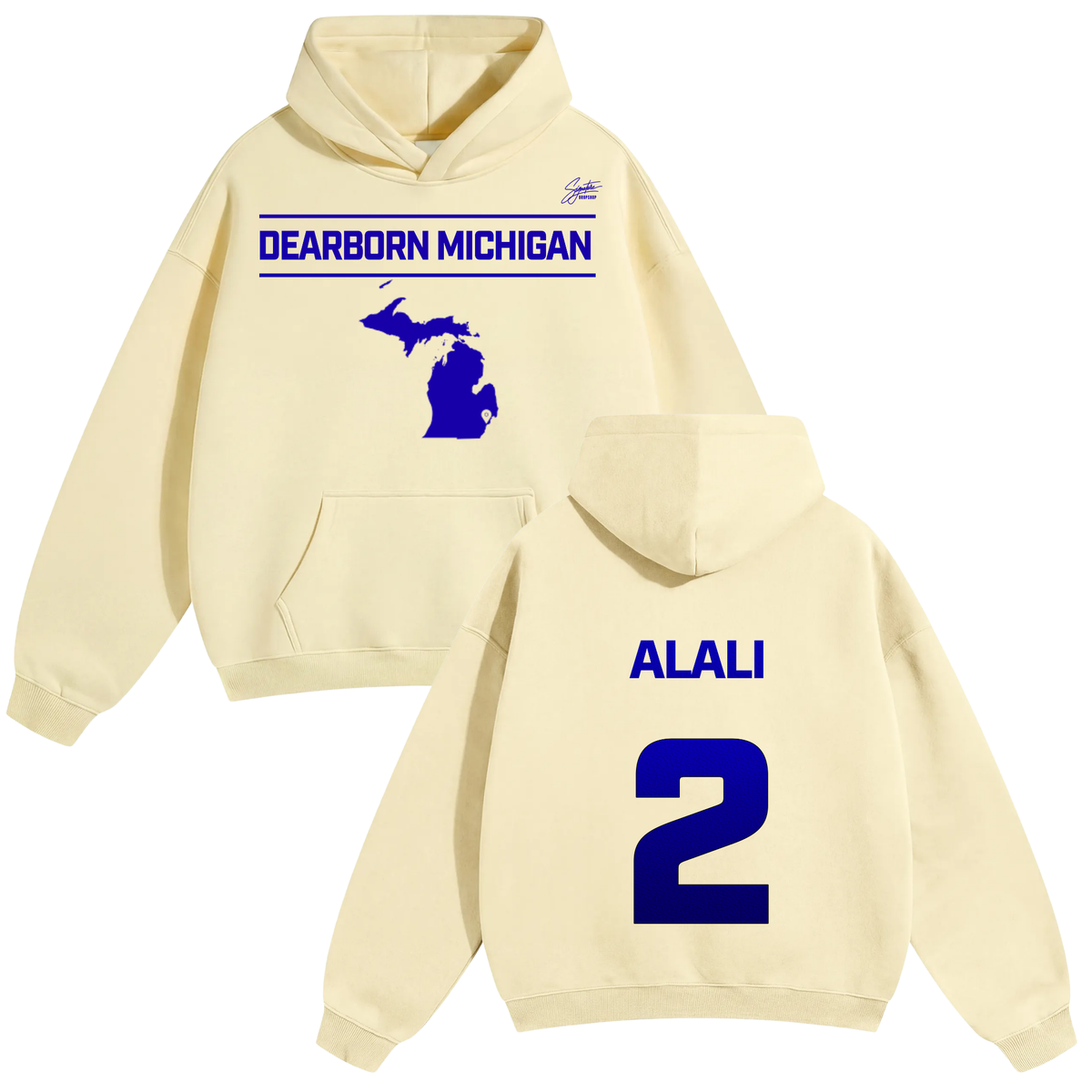 Ali Alali Oversize Fleeced Hoodie