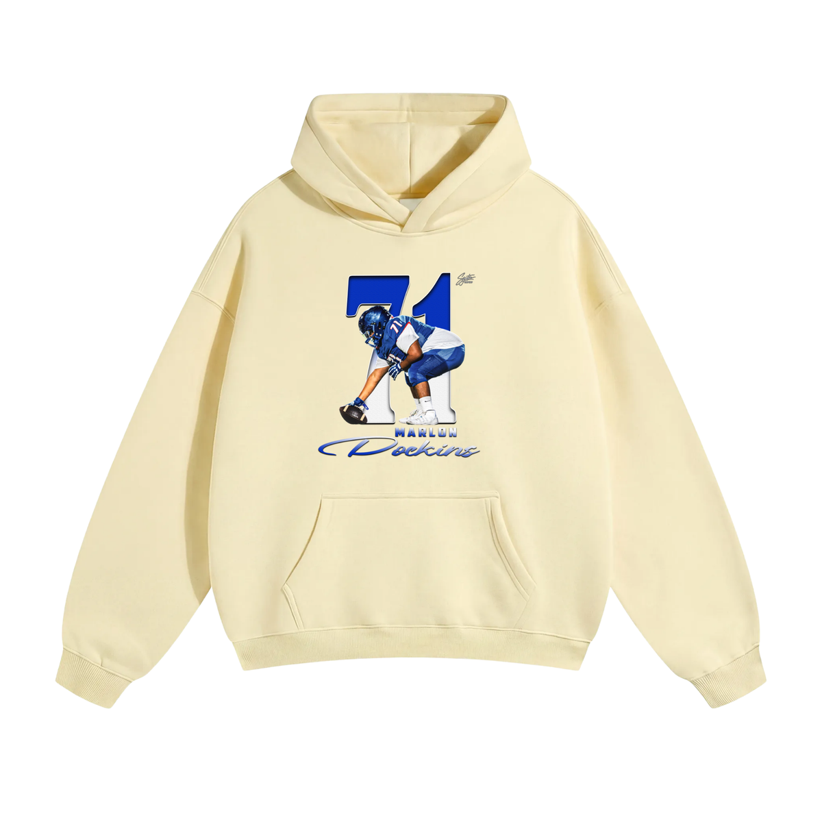 Marlon Dockins Oversize Fleeced Hoodie