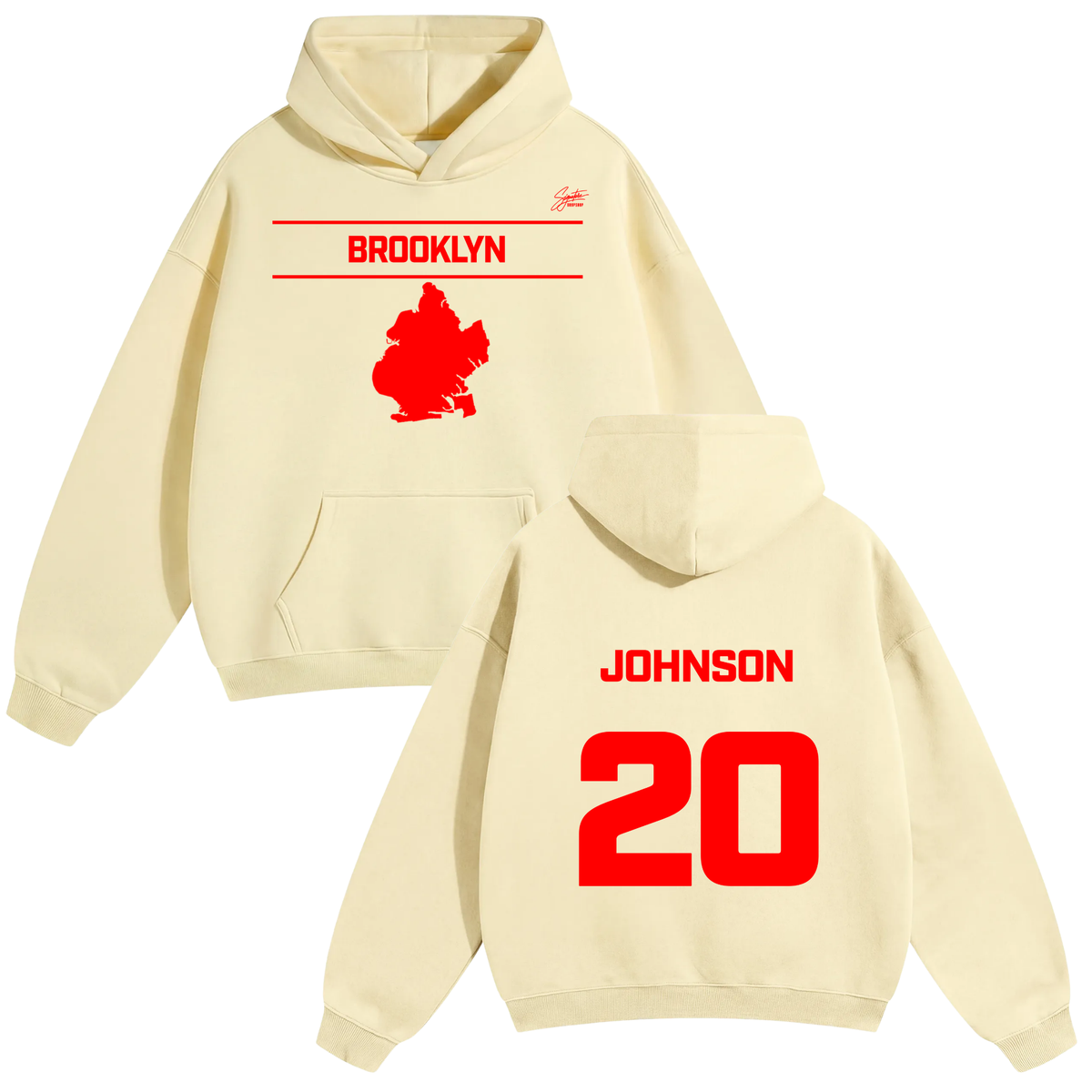 Hunter Johnson Oversize Fleeced Hoodie