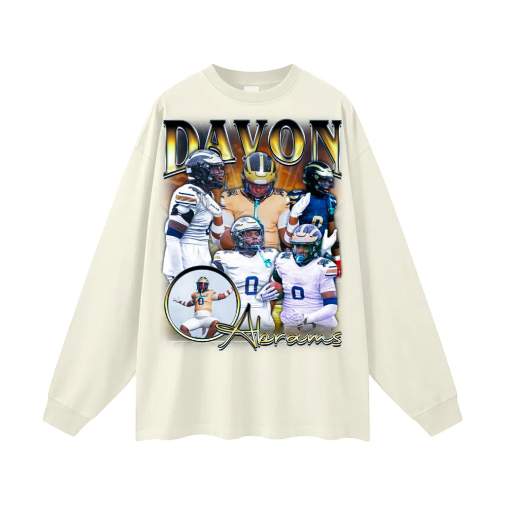 Davon Abrams Oversized Long Sleeve Tee