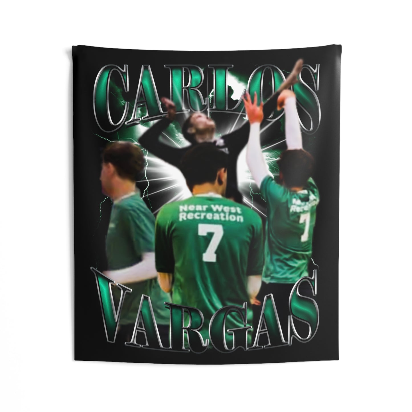 Carlos Vargas Tapestry 50” x 60”