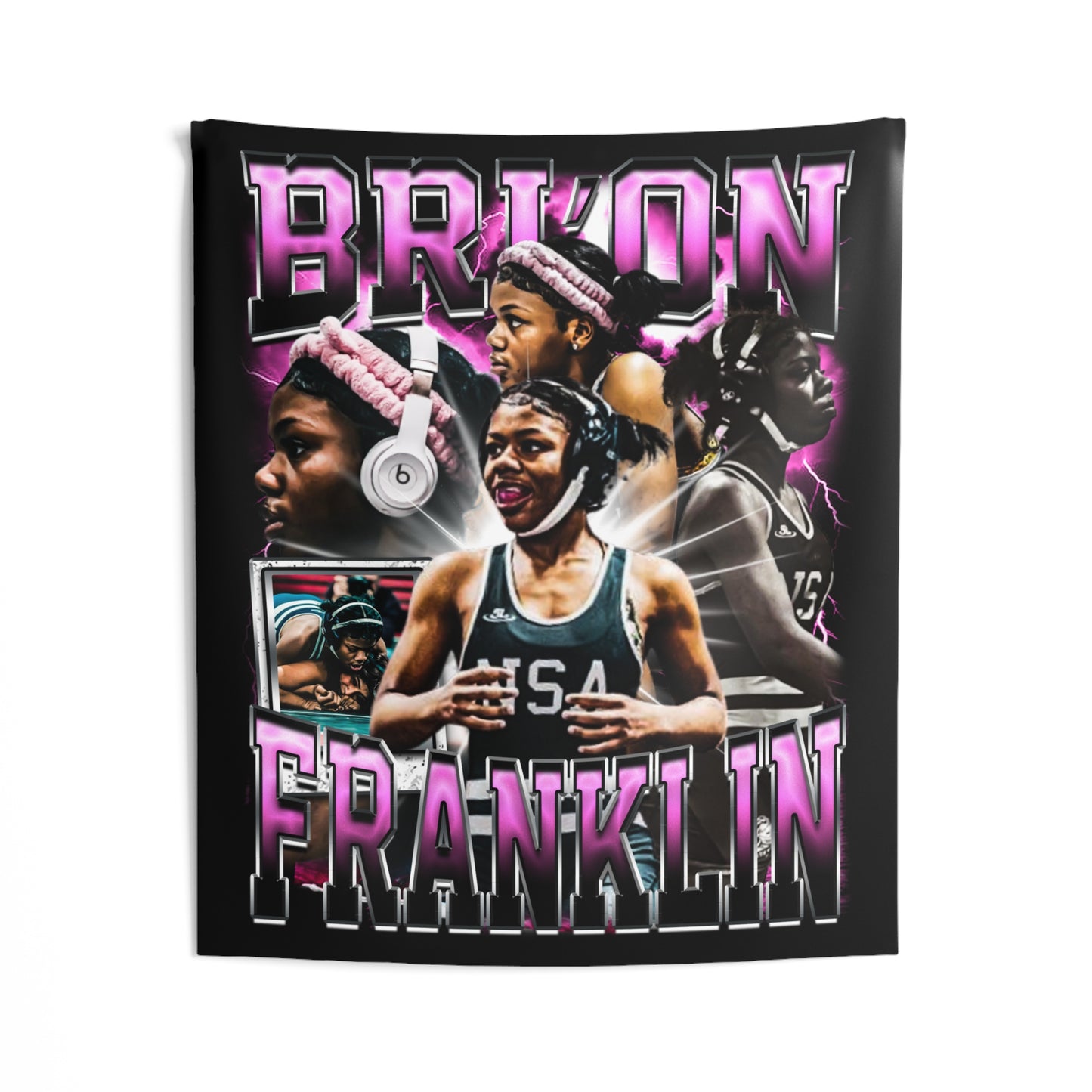 Bri'on Franklin Tapestry 50” x 60”