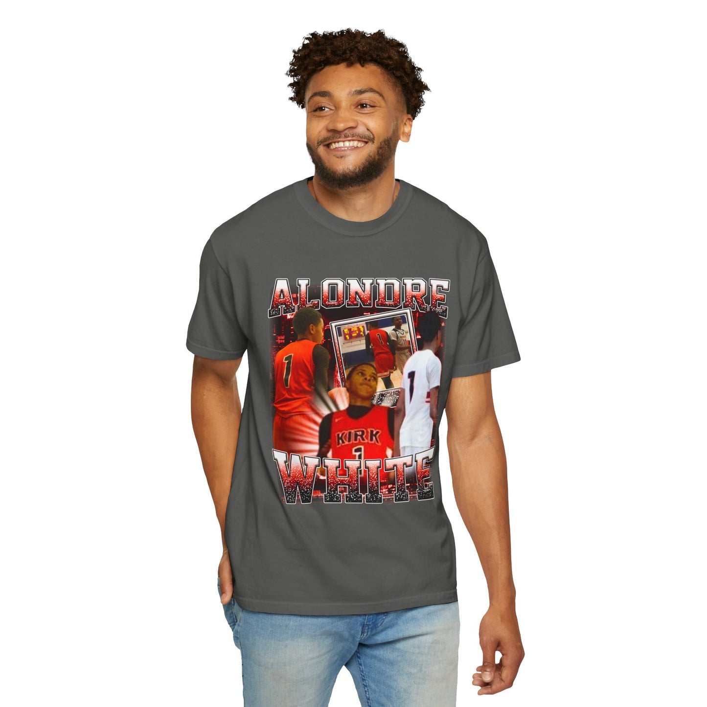 Alondre White Heavyweight Premium Tee