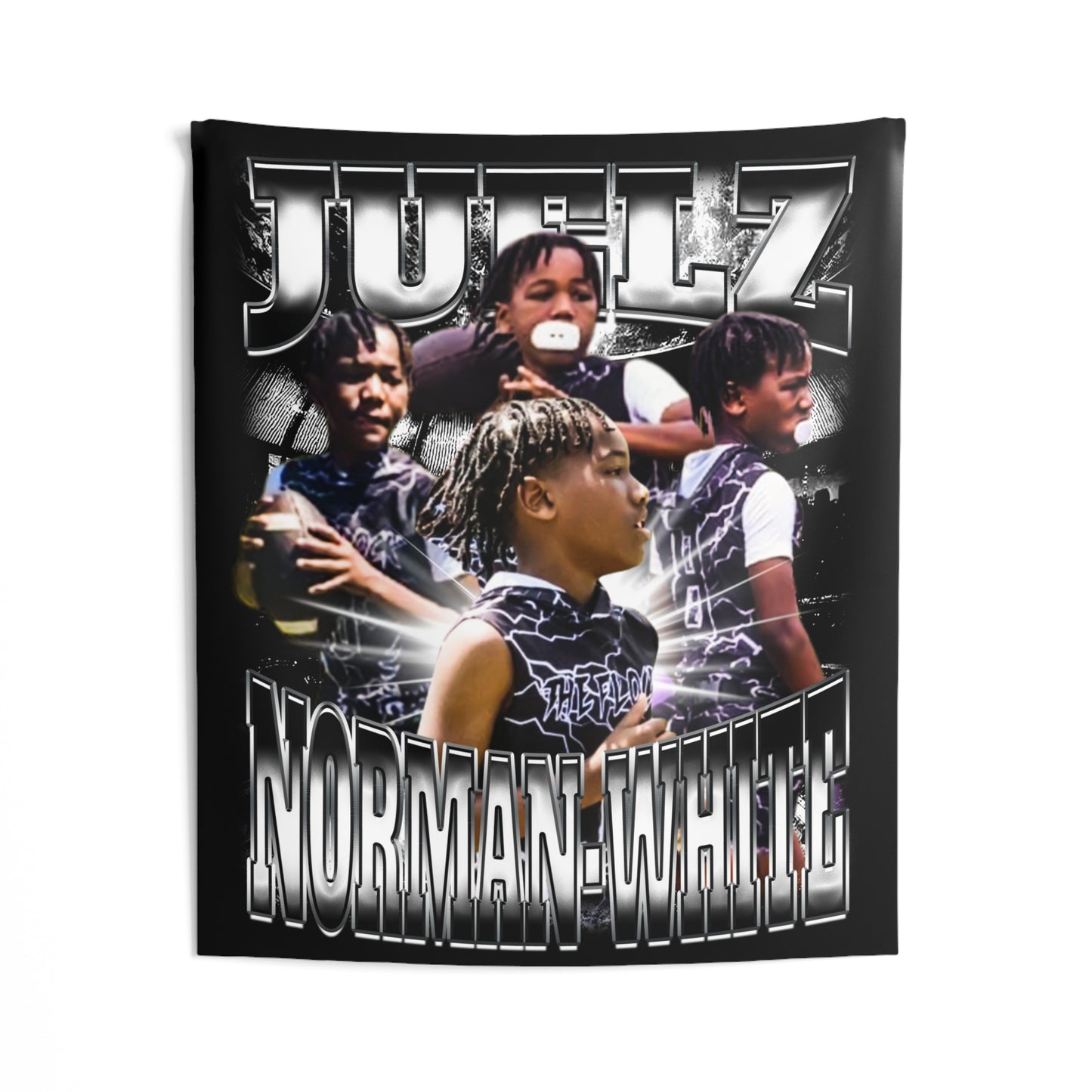 Julez Norman-White Tapestry 50” x 60”