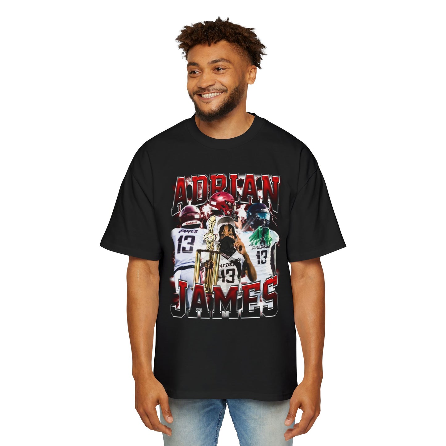 Adrian James Oversized Retro Tee