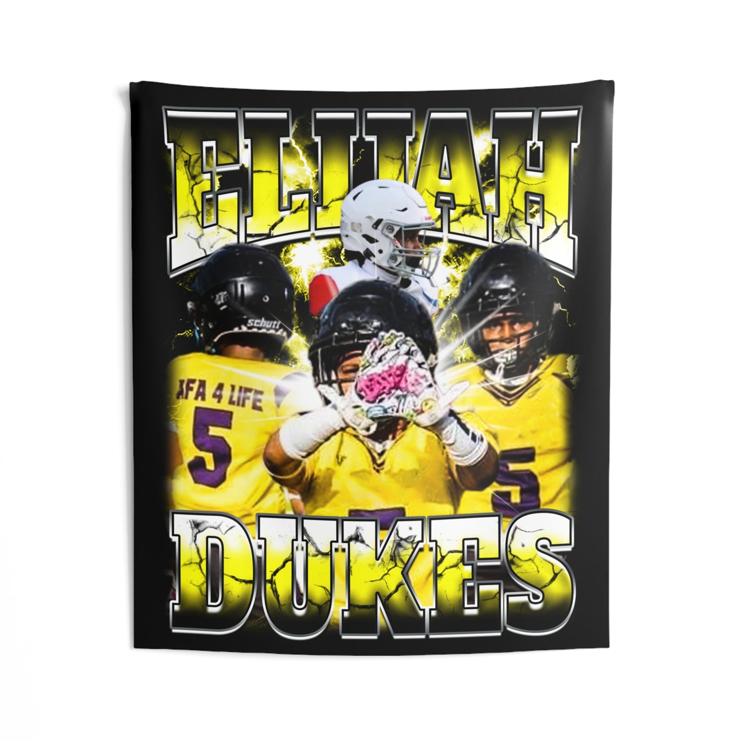 Elijah Dukes Tapestry 50” x 60”