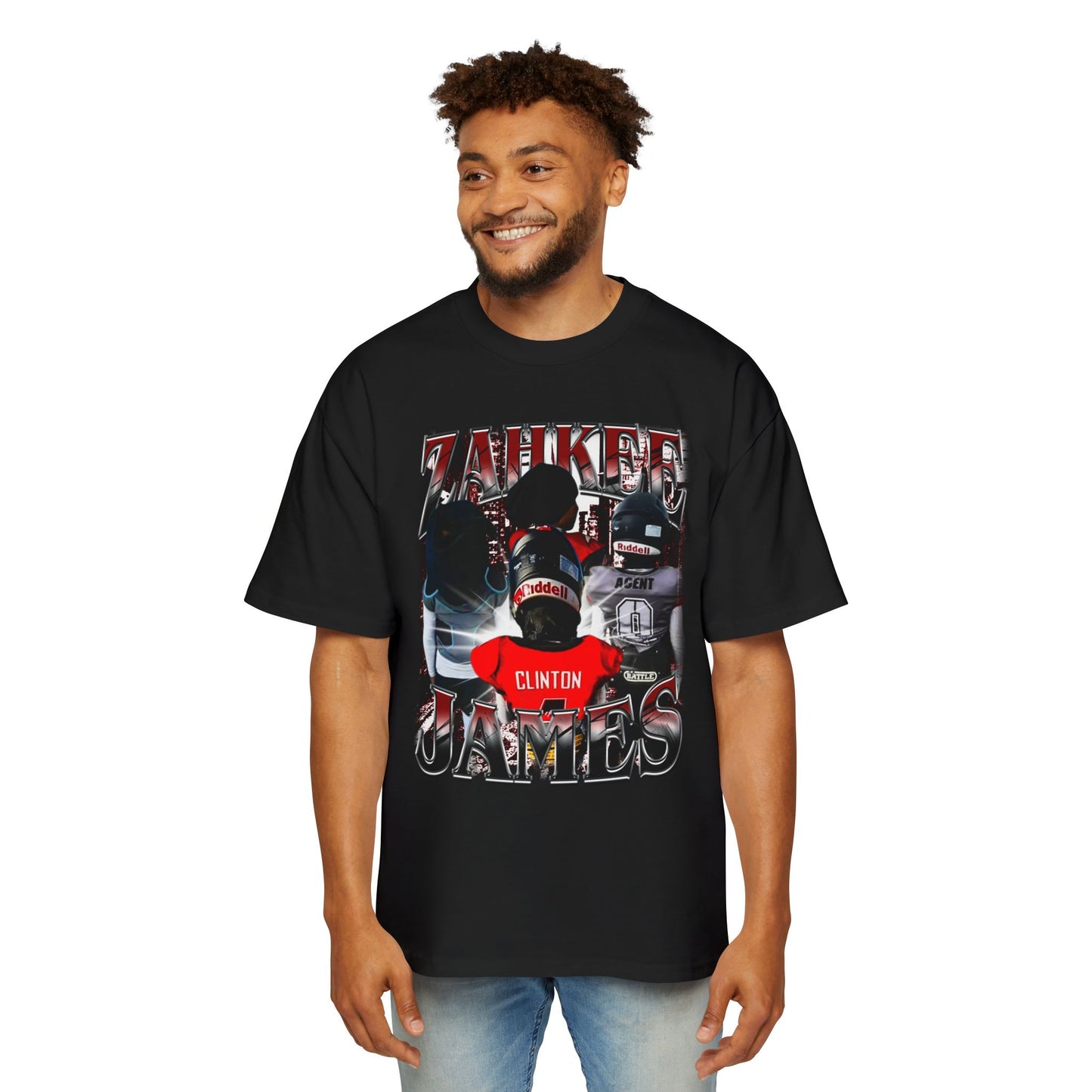 Zahkee James Oversized Retro Tee