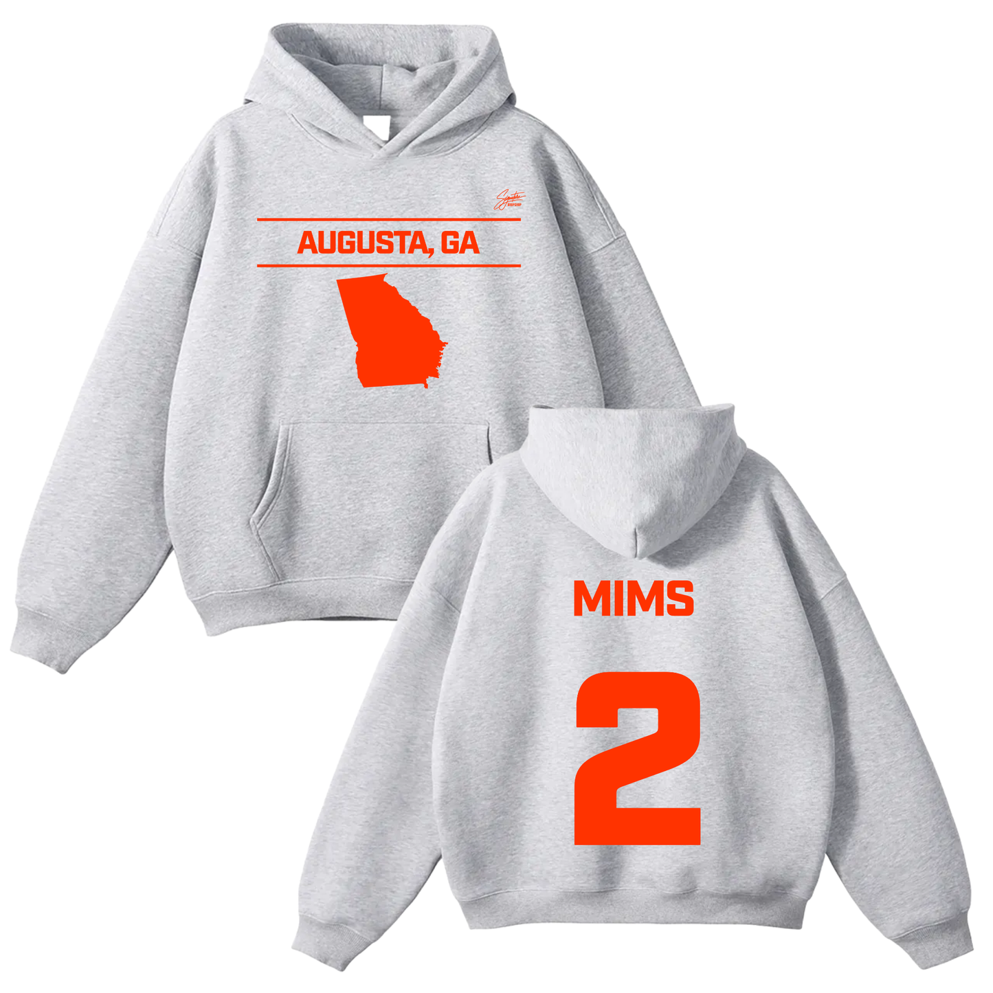 Justin Mims Oversize Fleeced Hoodie