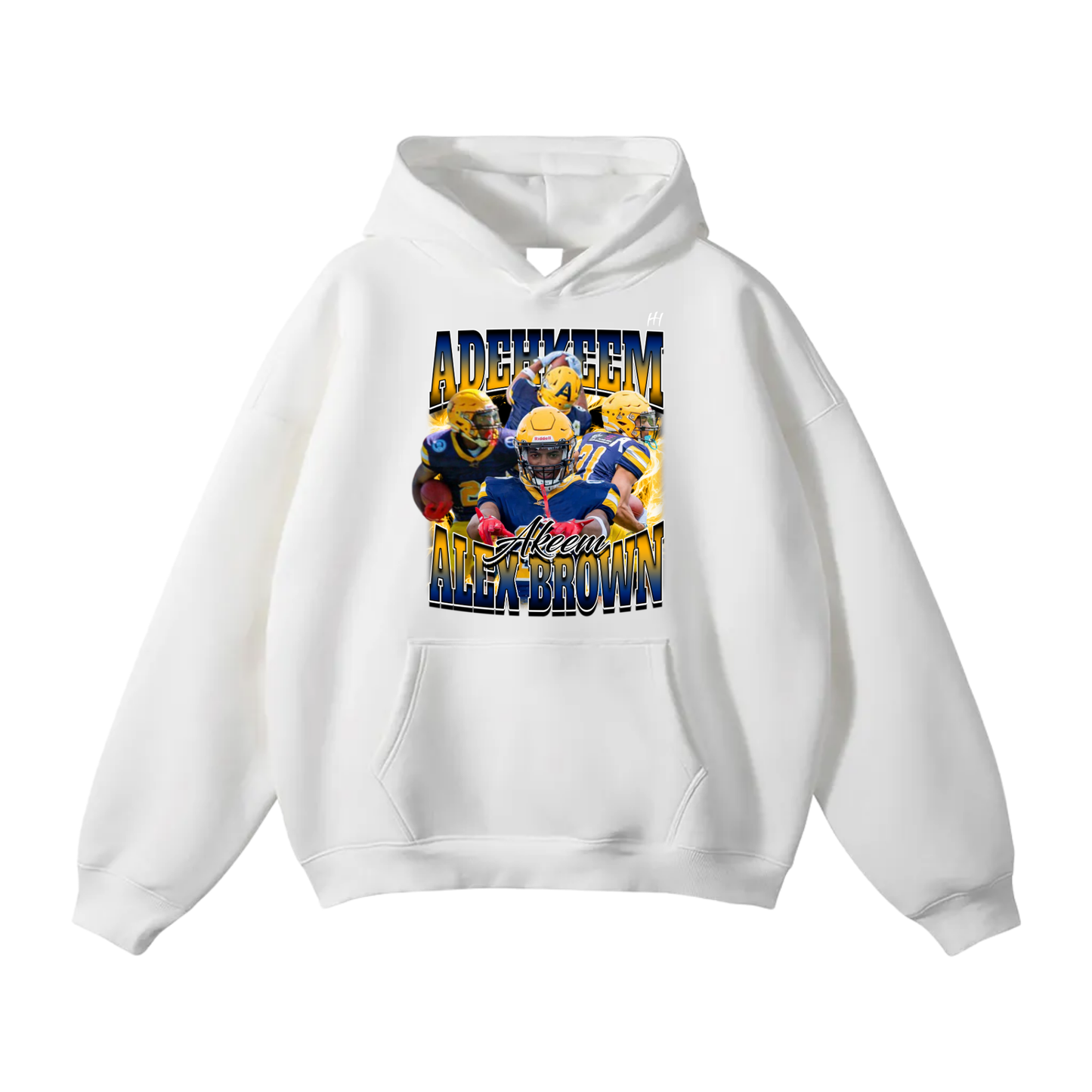 Adehkeem Alex Brown Oversize Fleeced Hoodie