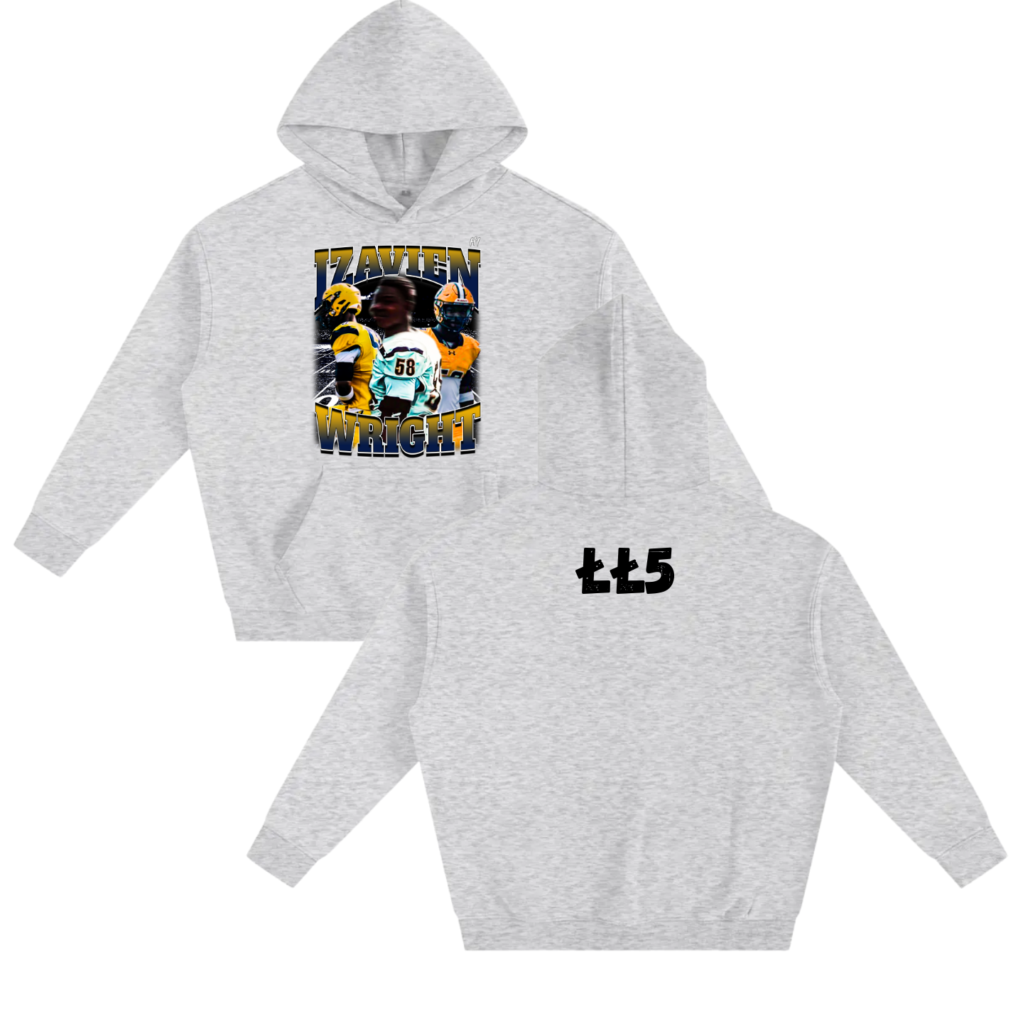 Izavien Wright Oversize Fleeced Hoodie