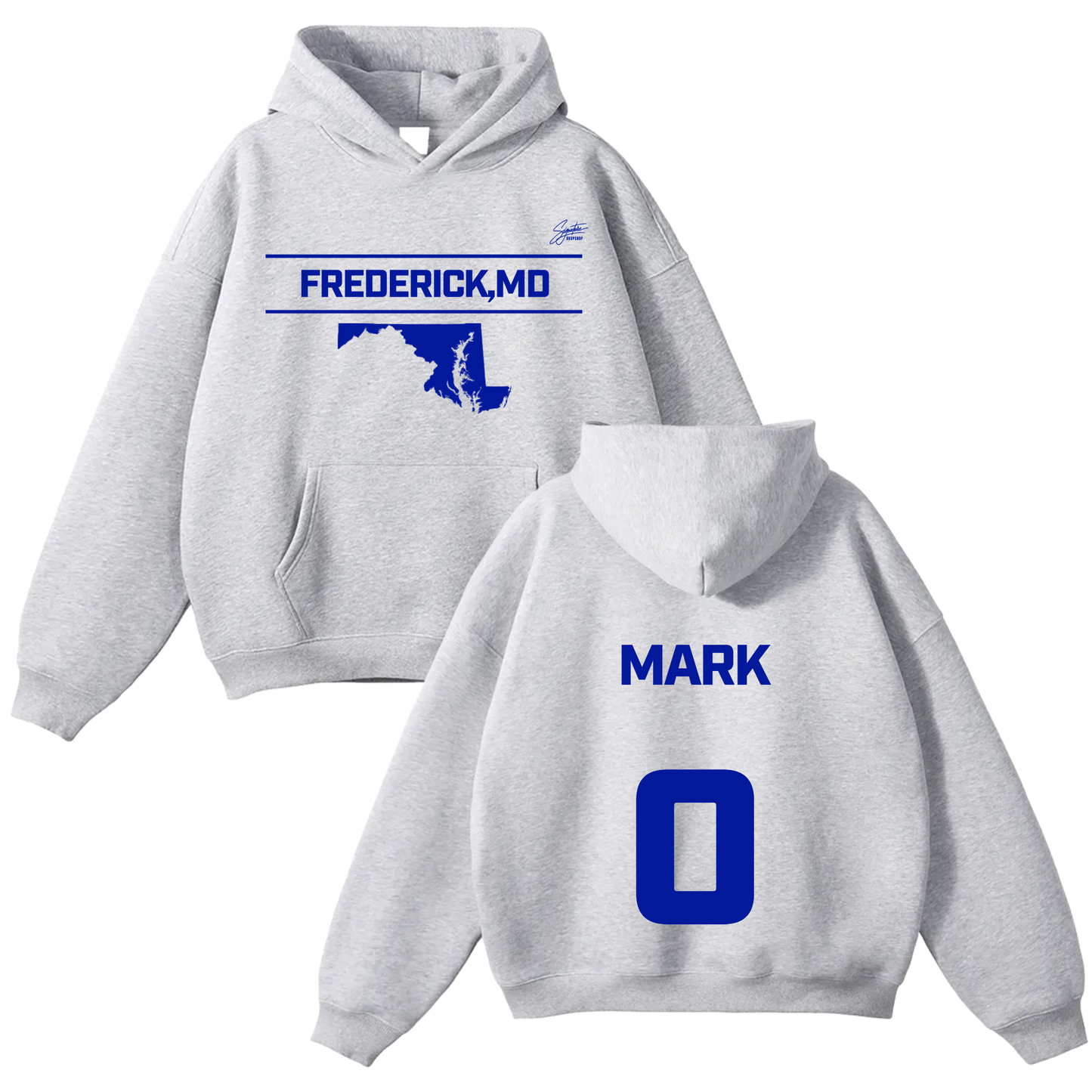 Trell Mark Oversize Fleeced Hoodie