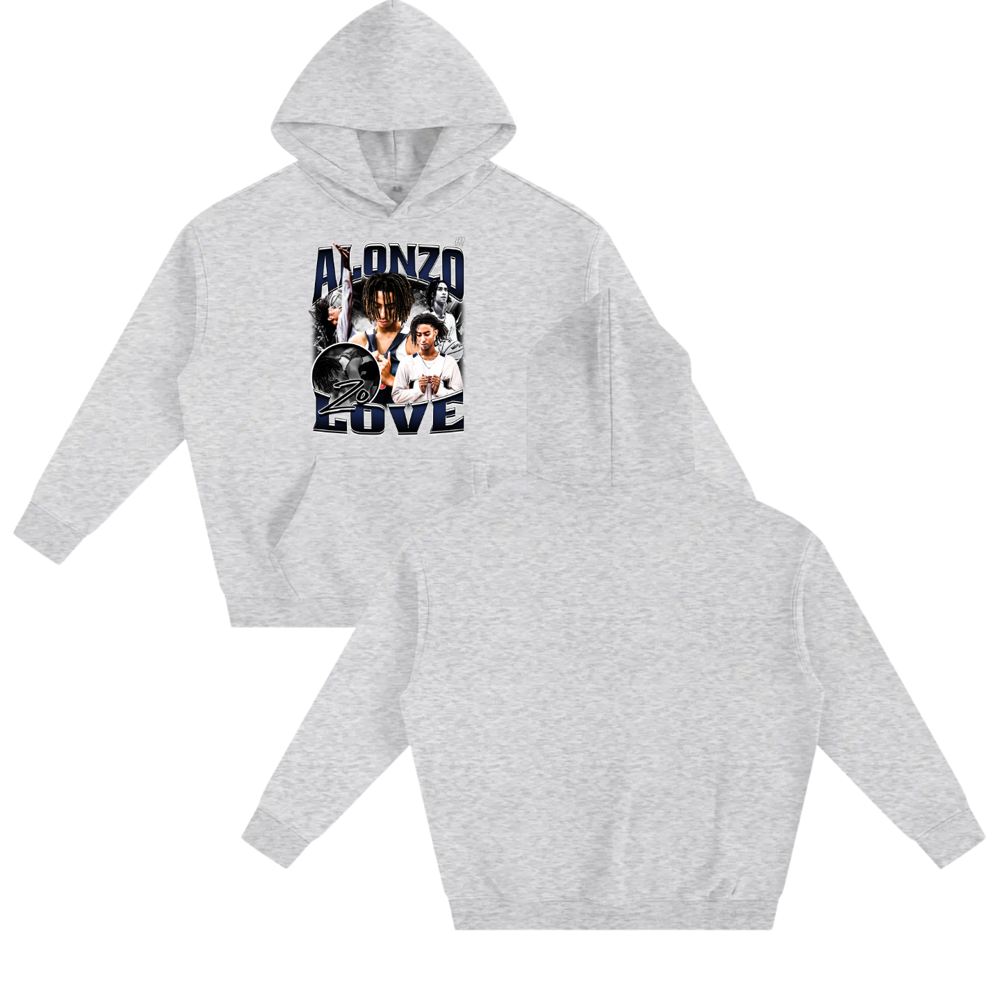 Alonzo Love Oversize Fleeced Hoodie