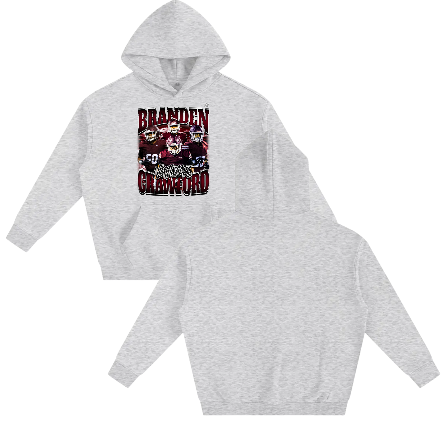 Branden Crawford Oversize Fleeced Hoodie