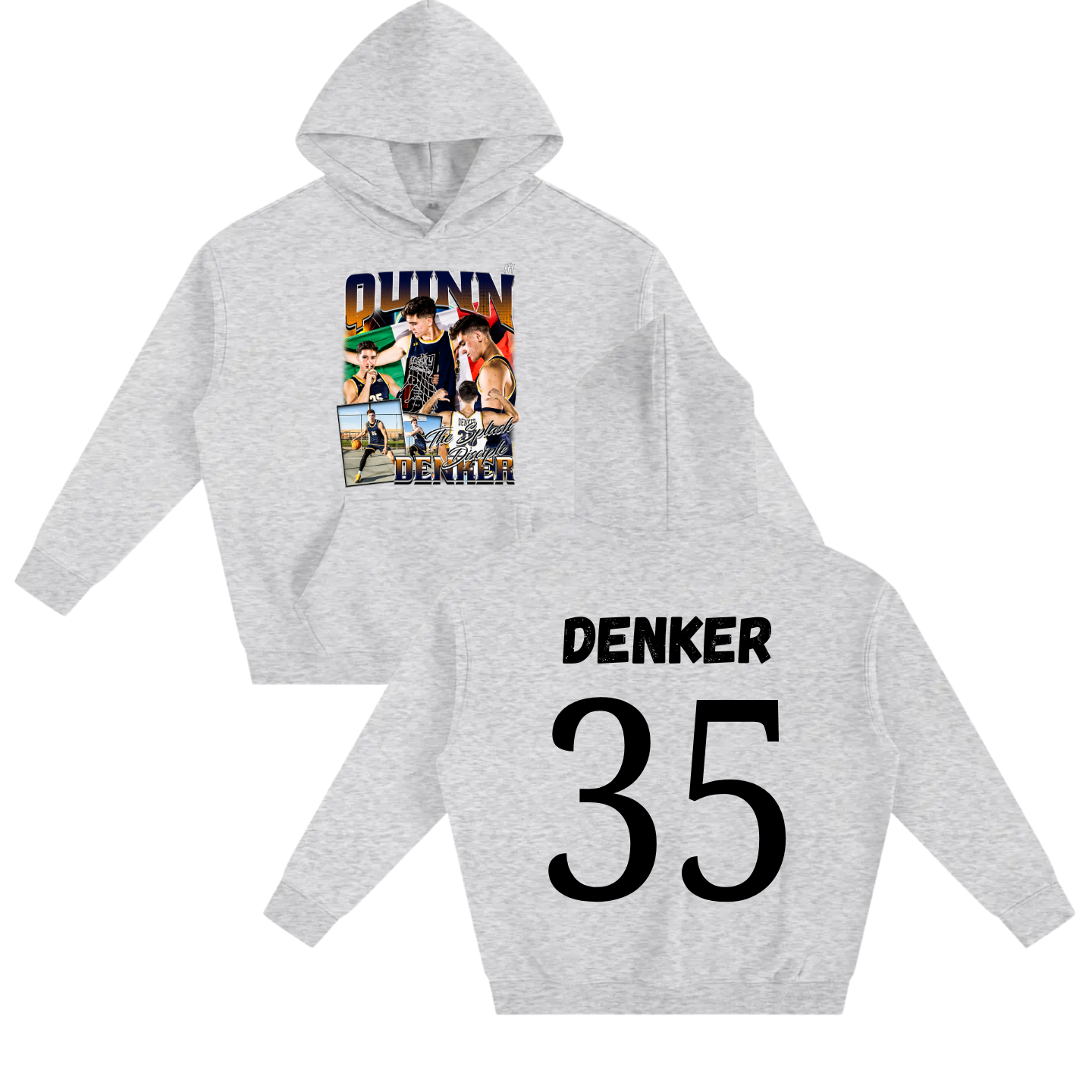 Quinn Denker Oversize Fleeced Hoodie