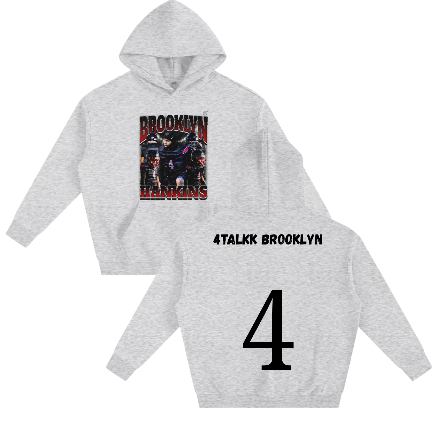 Brooklyn Hankins Oversize Fleeced Hoodie