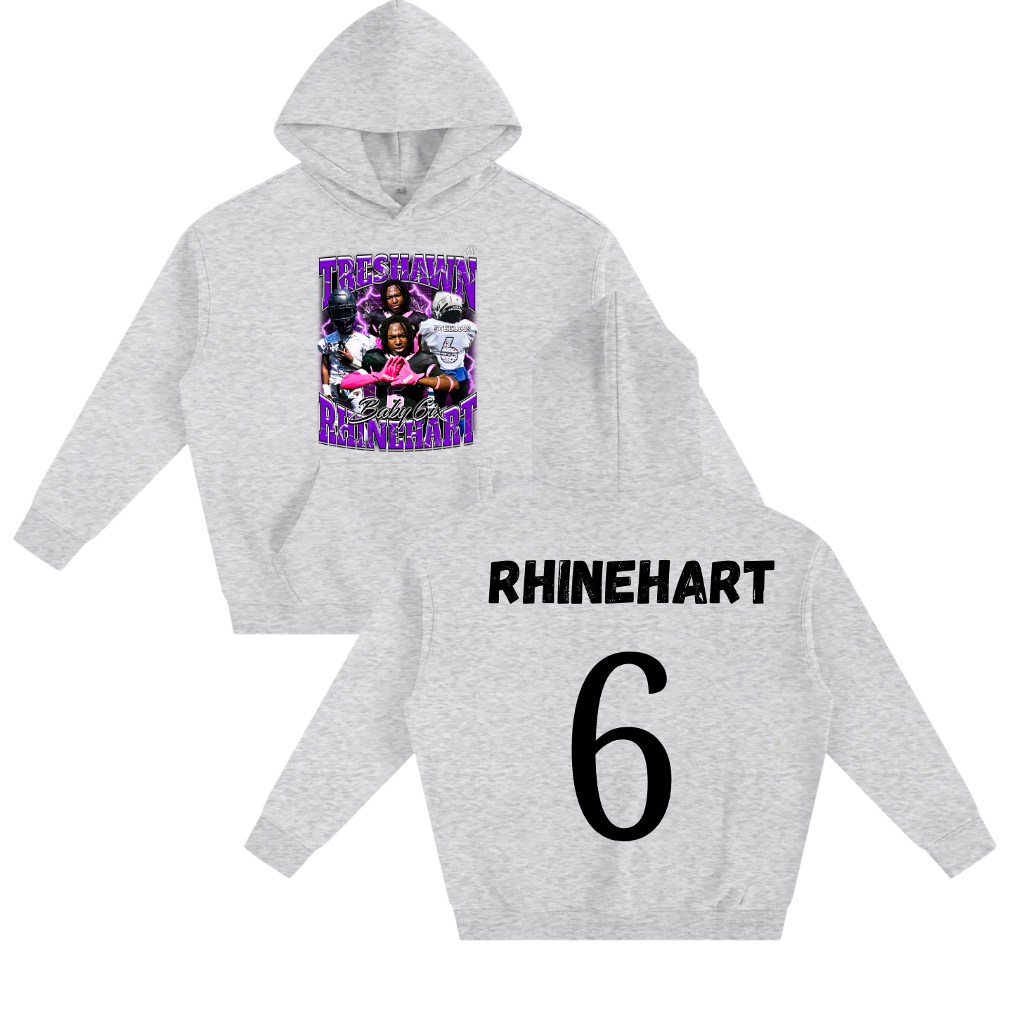 Treshawn Rhinehart Oversize Fleeced Hoodie