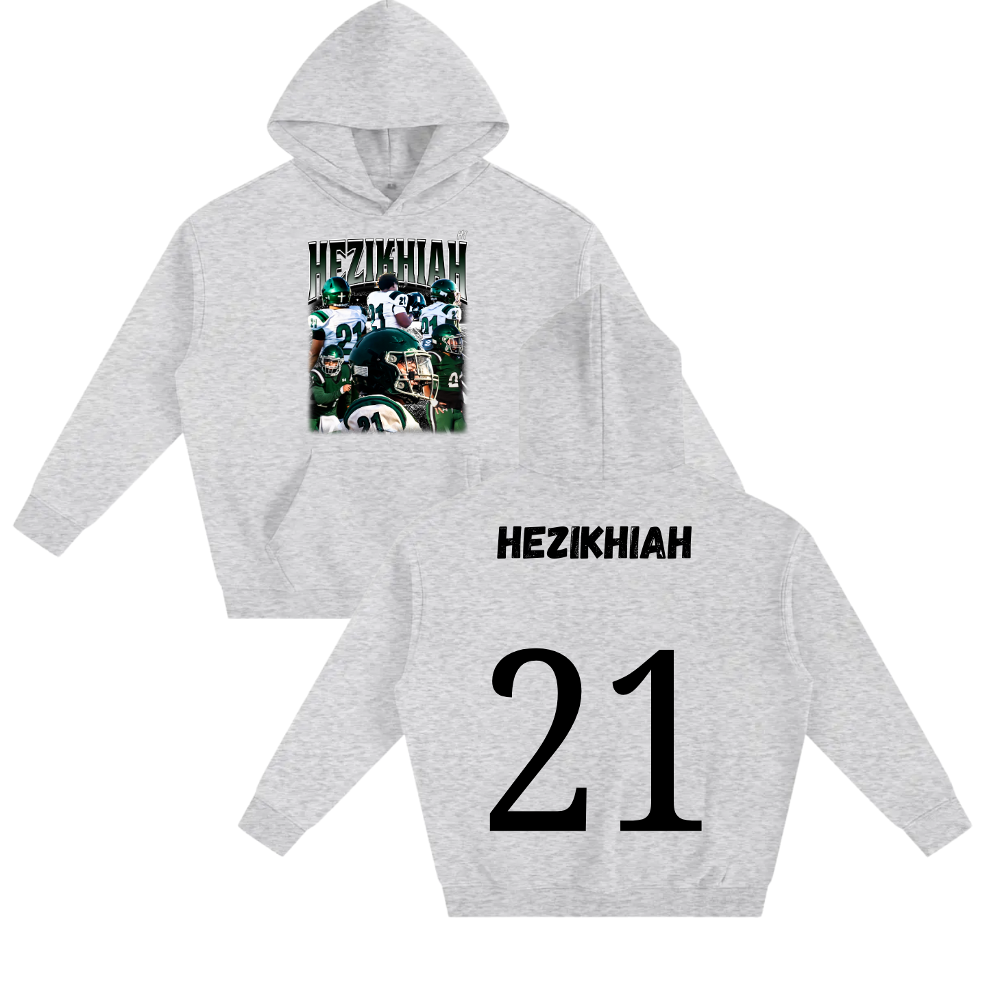 Hezikhiah Oversize Fleeced Hoodie