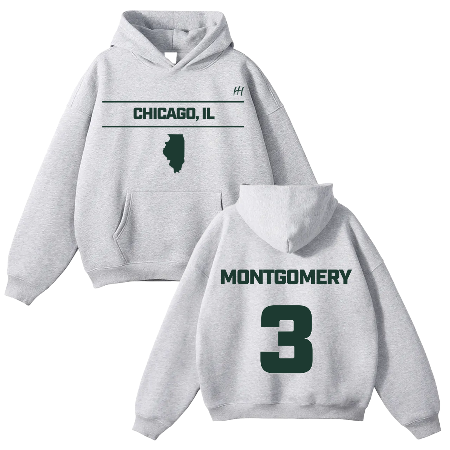 Jaylen Montgomery Oversize Fleeced Hoodie