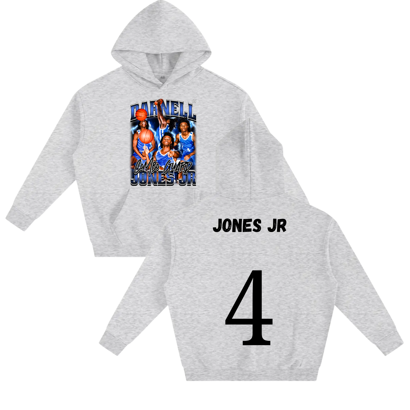 Darnell jones jr Oversize Fleeced Hoodie