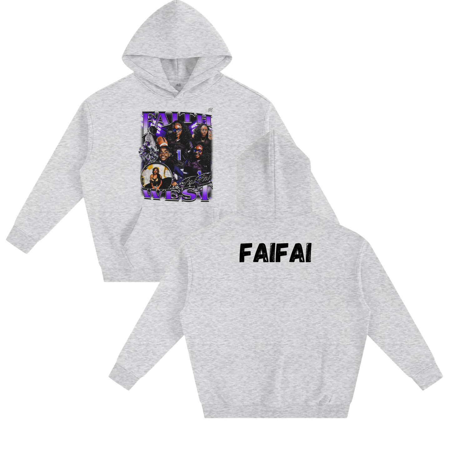 Faith West Oversize Fleeced Hoodie