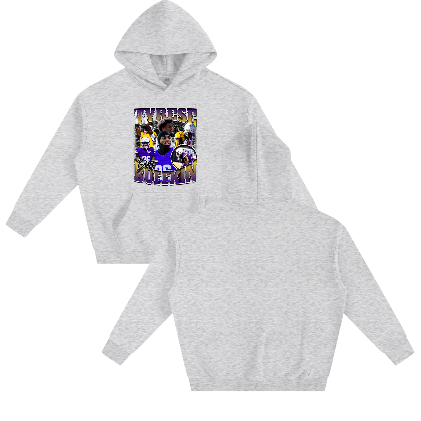 Tyrese Buffkin Oversize Fleeced Hoodie