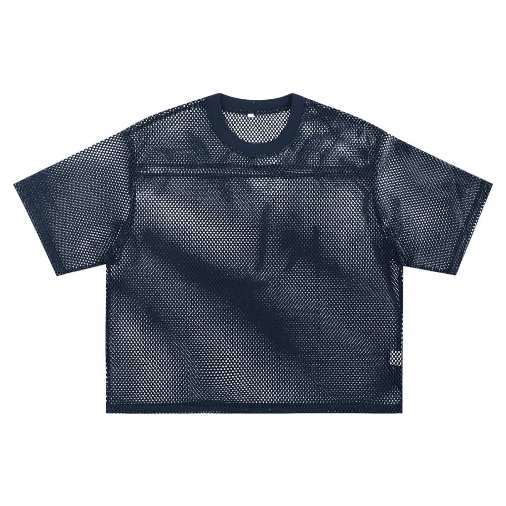 Stiles Mitchell See-Through Boxy Net Tee