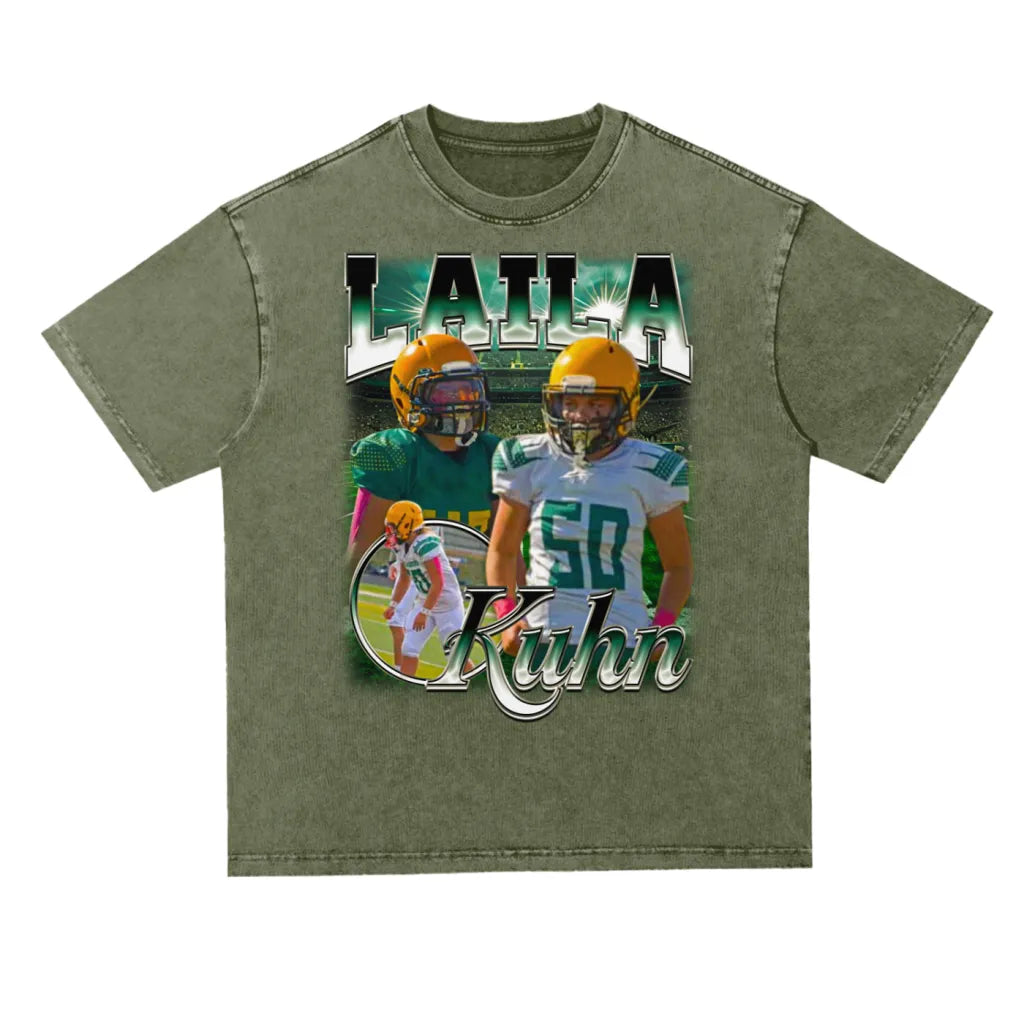 Laila Kuhn Oversized Acid wash T-shirt