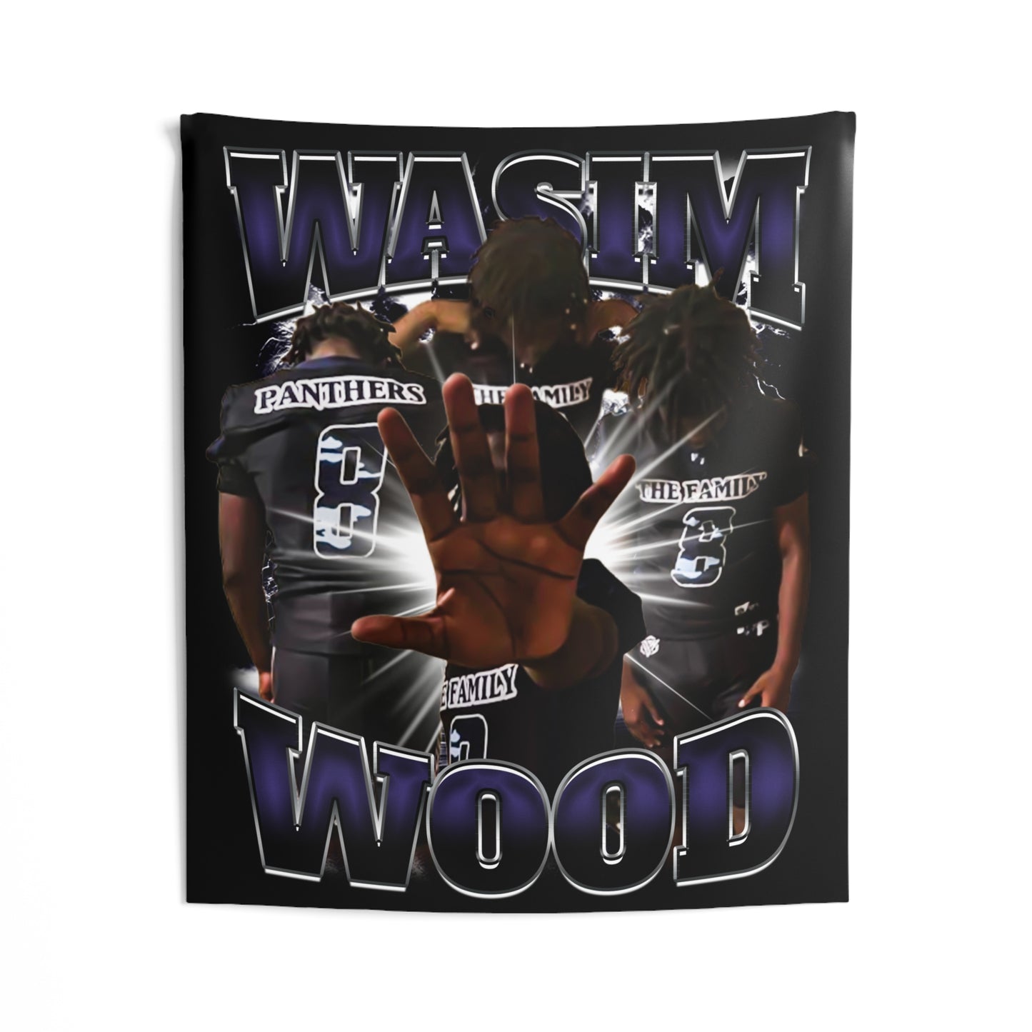 Wasim Wood Tapestry 50” x 60”