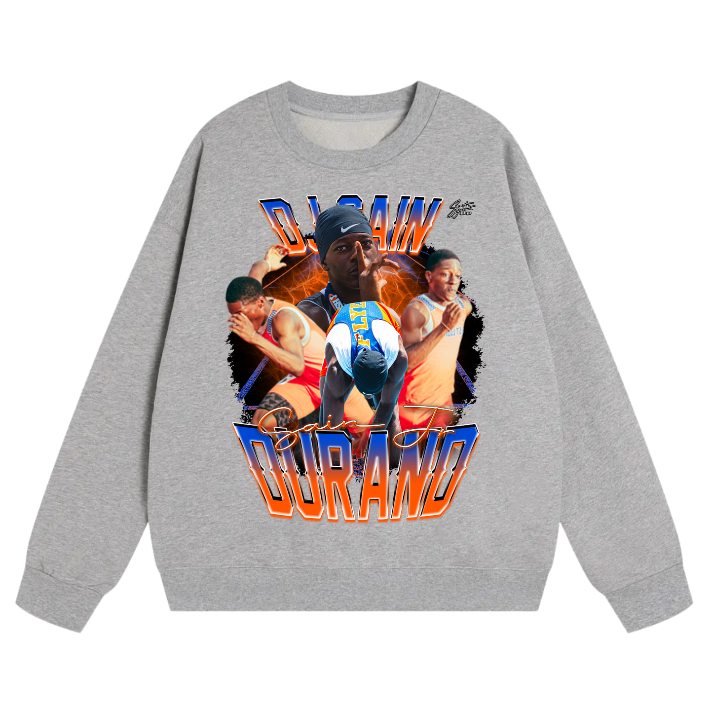 Durand Sain jr Heavyweight Crewneck Sweatshirt