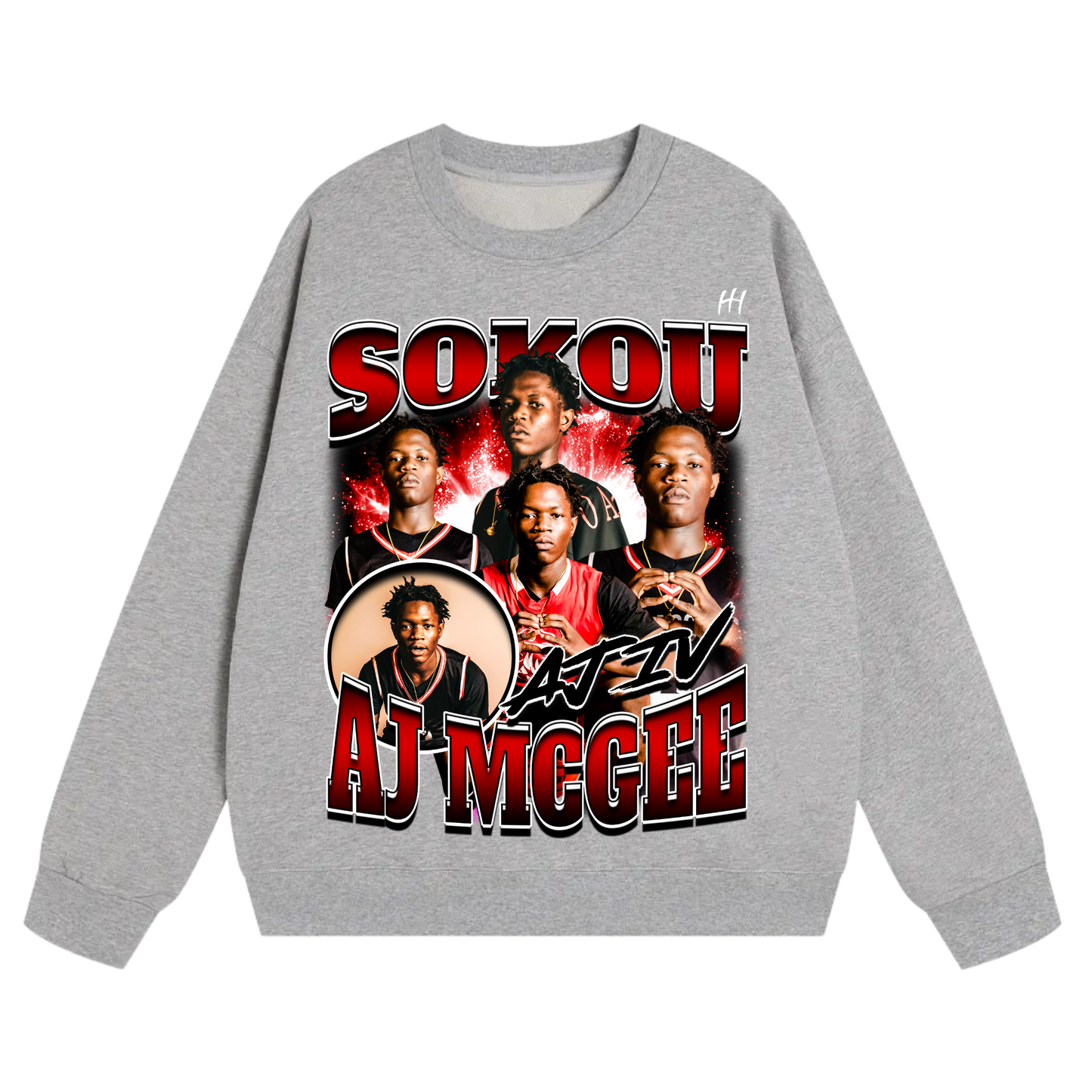 Sokou Aj McGee Heavyweight Crewneck Sweatshirt