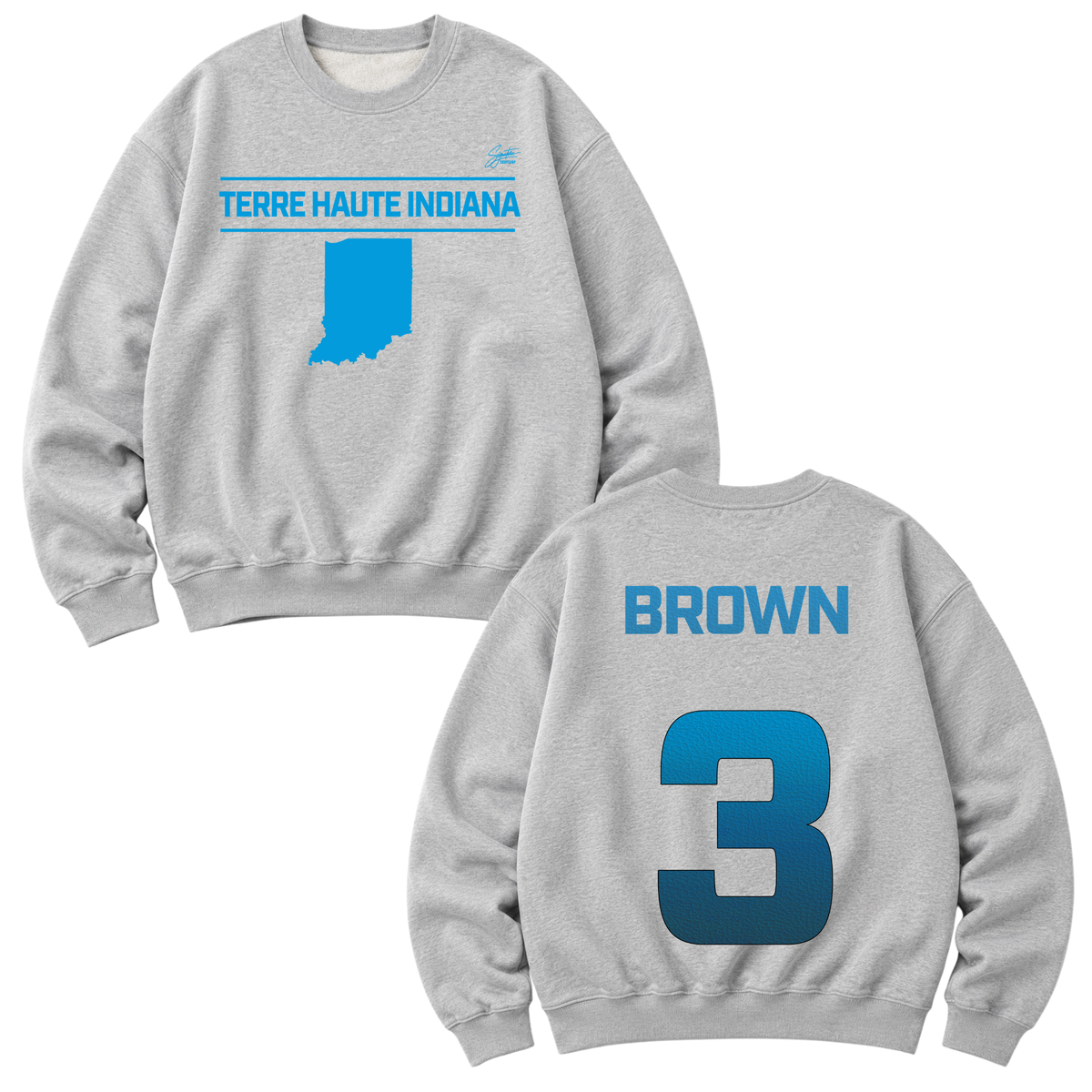 Trai Brown Heavyweight Crewneck Sweatshirt