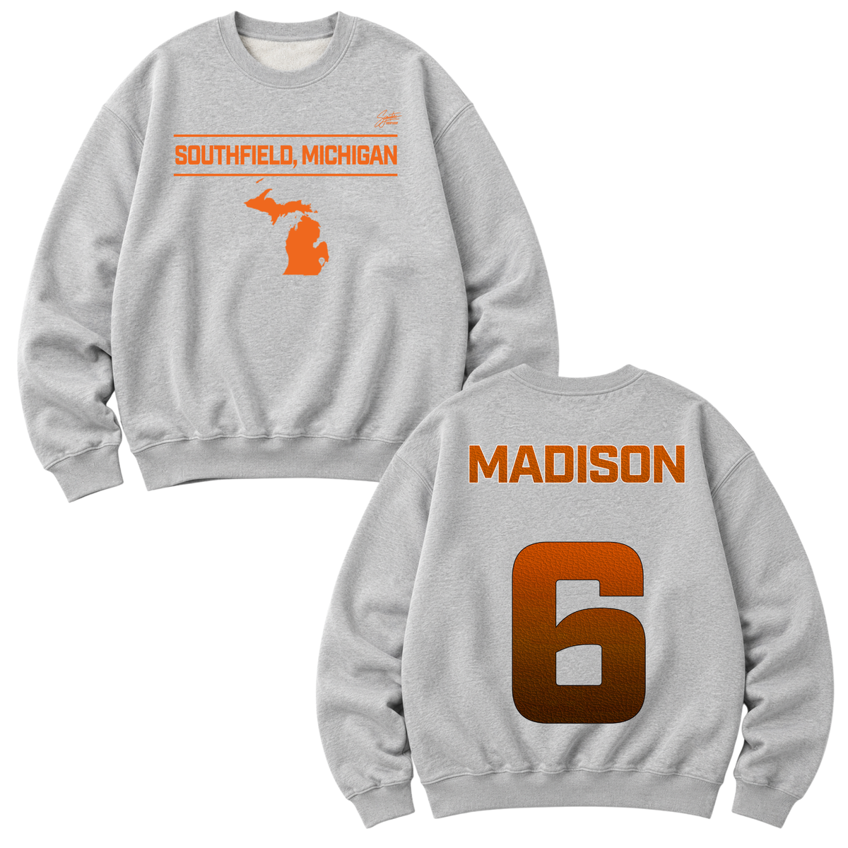 Aidan Madison Heavyweight Crewneck Sweatshirt