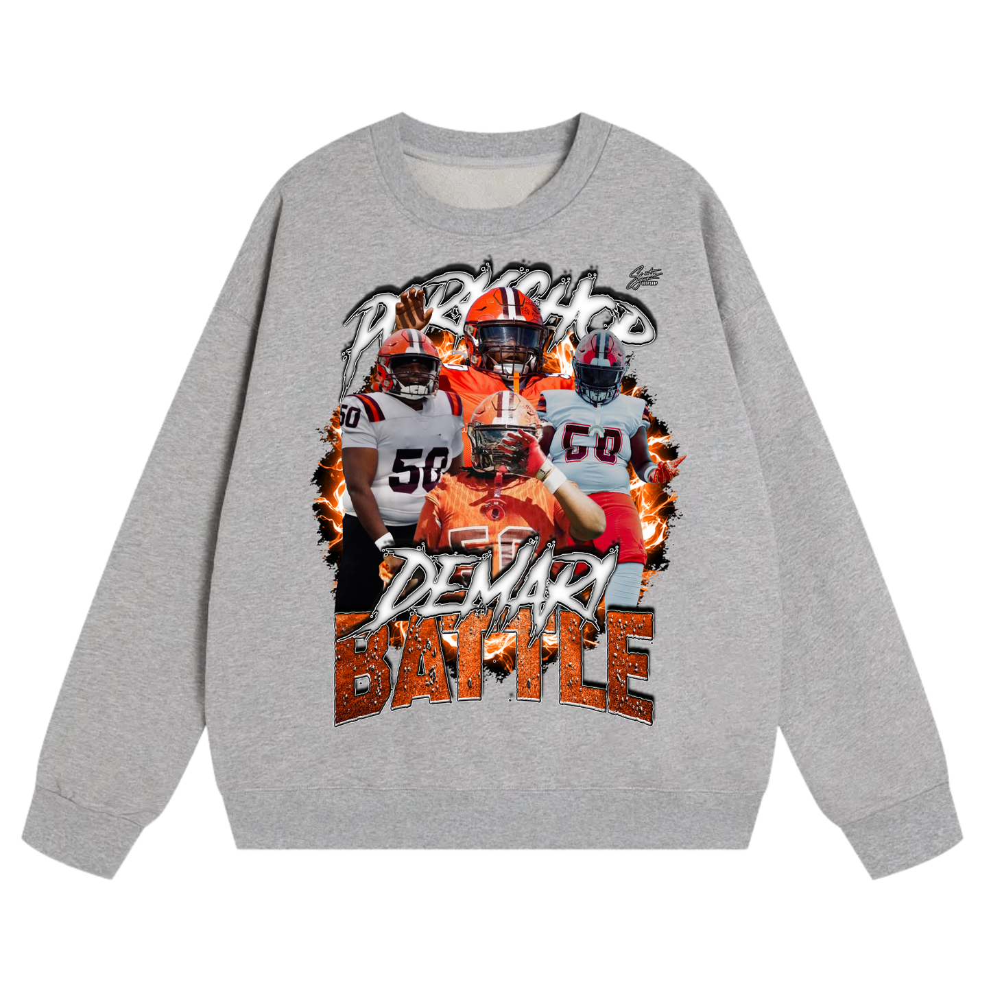 DeMari Battle Heavyweight Crewneck Sweatshirt