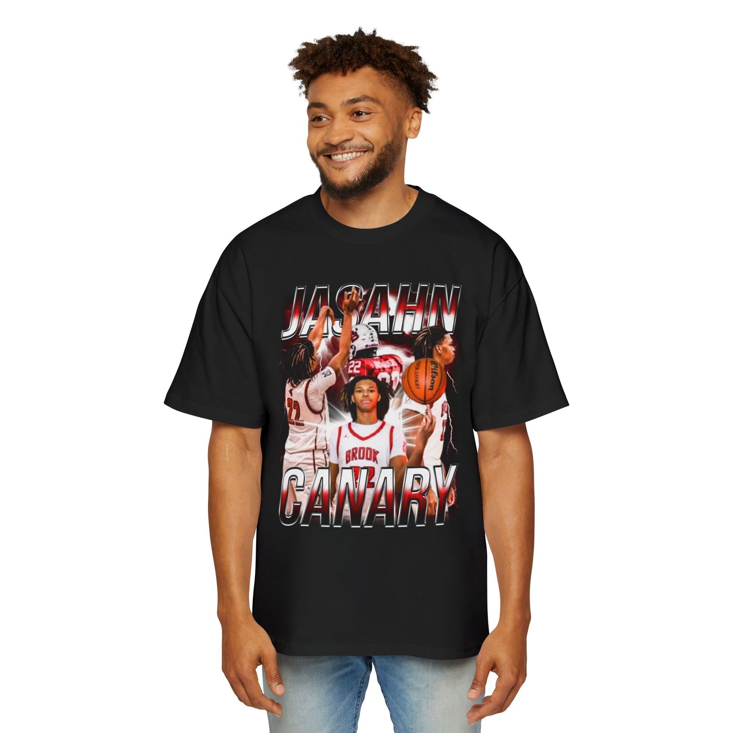 Jasahn Canary Oversized Retro Tee