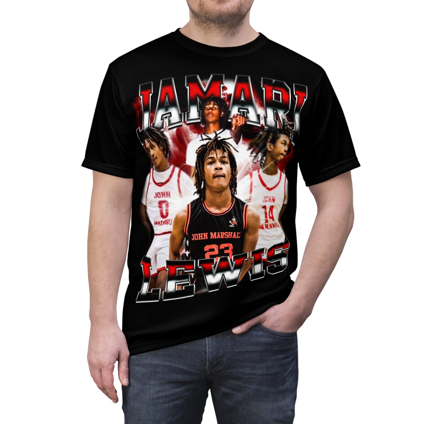 Jamari Lewis Vintage Full Print Tee