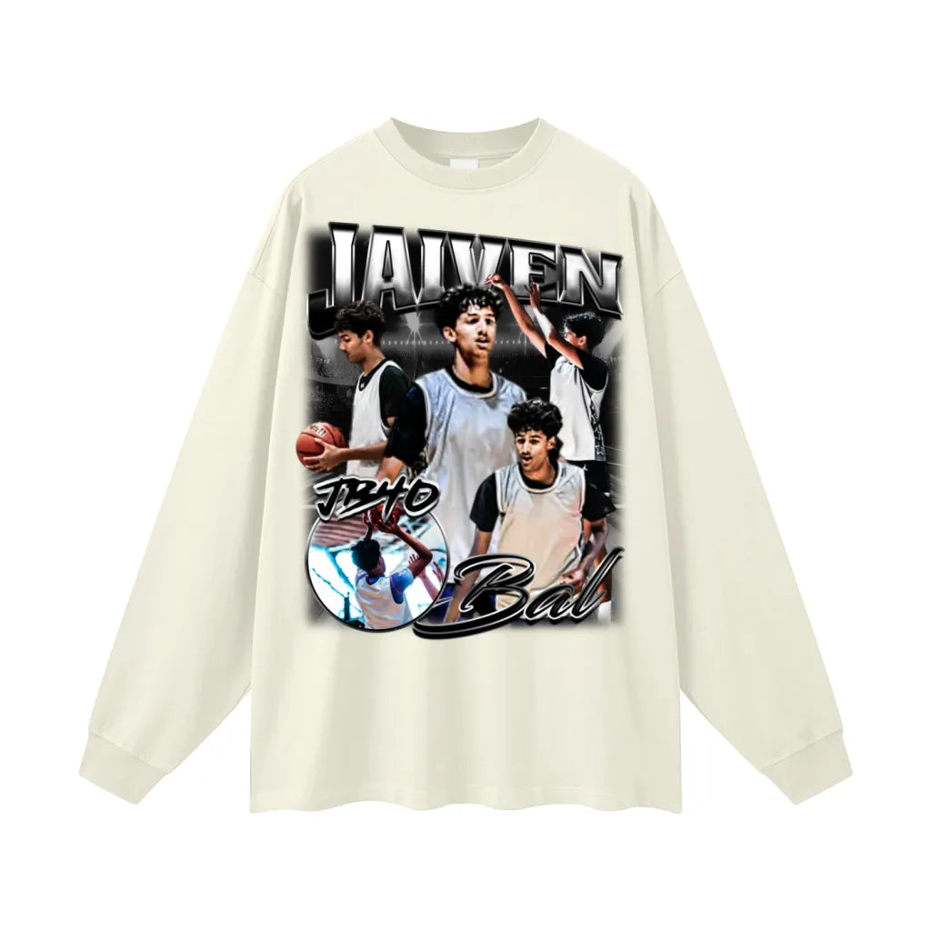Jaiven Bal Oversized Long Sleeve Tee