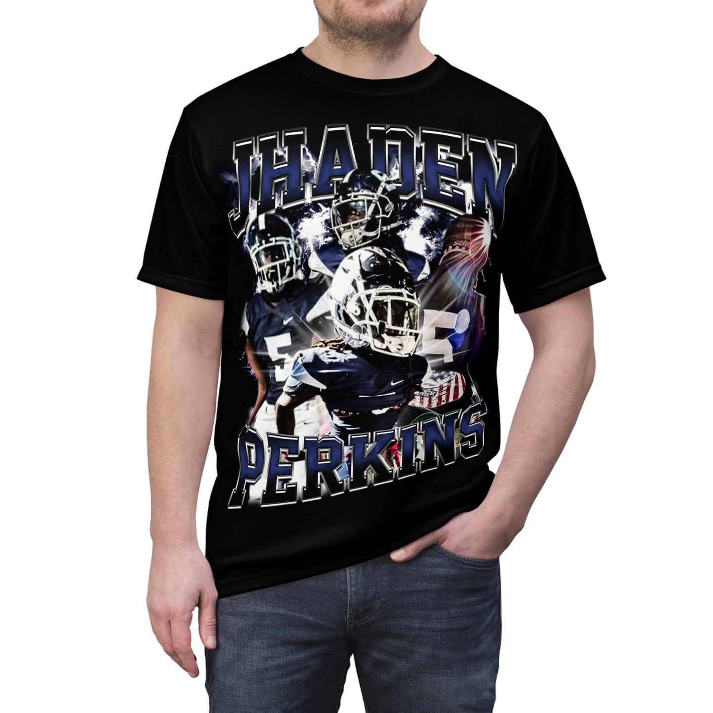 Jhaden Perkins Vintage Full Print Tee