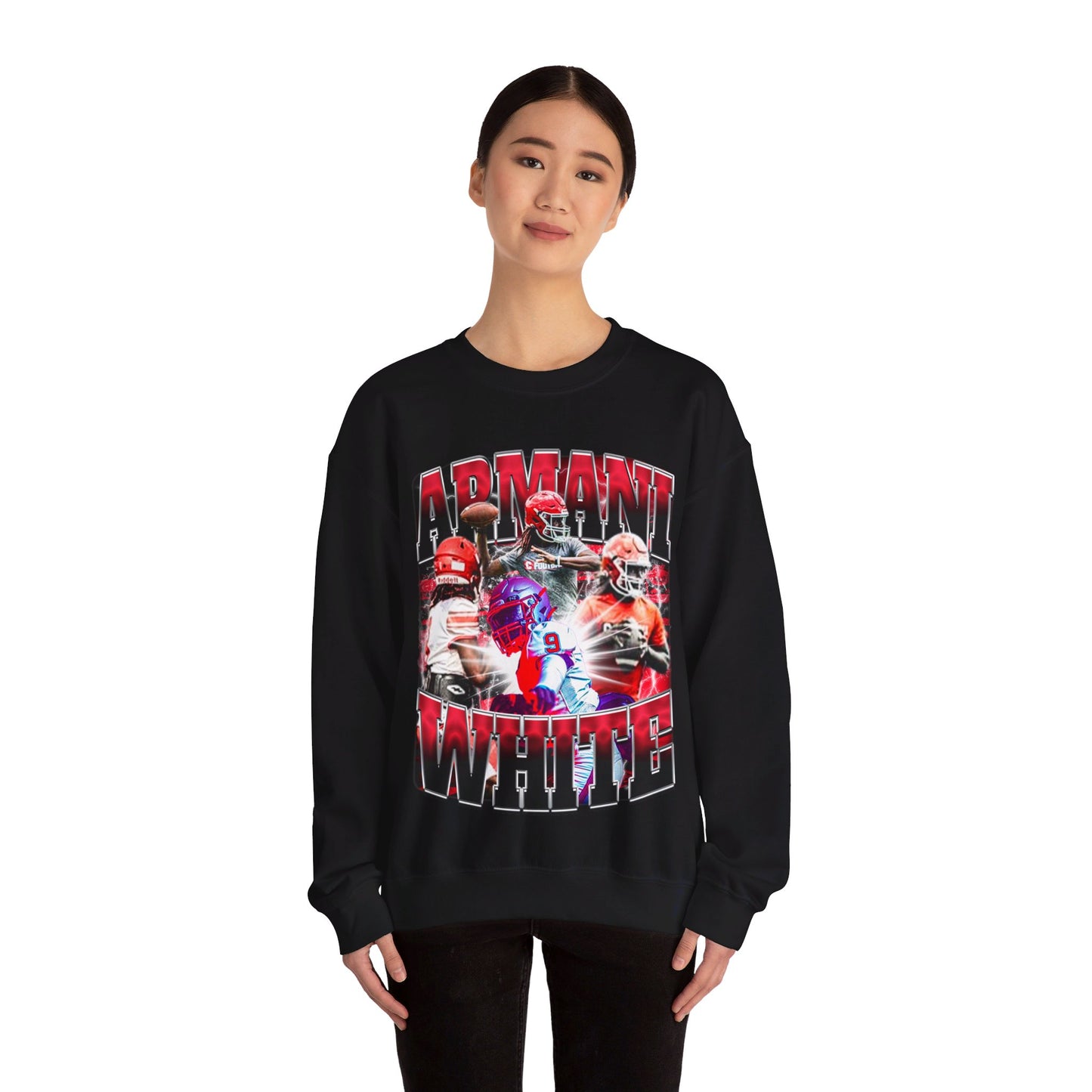 Armani White Crewneck Sweatshirt