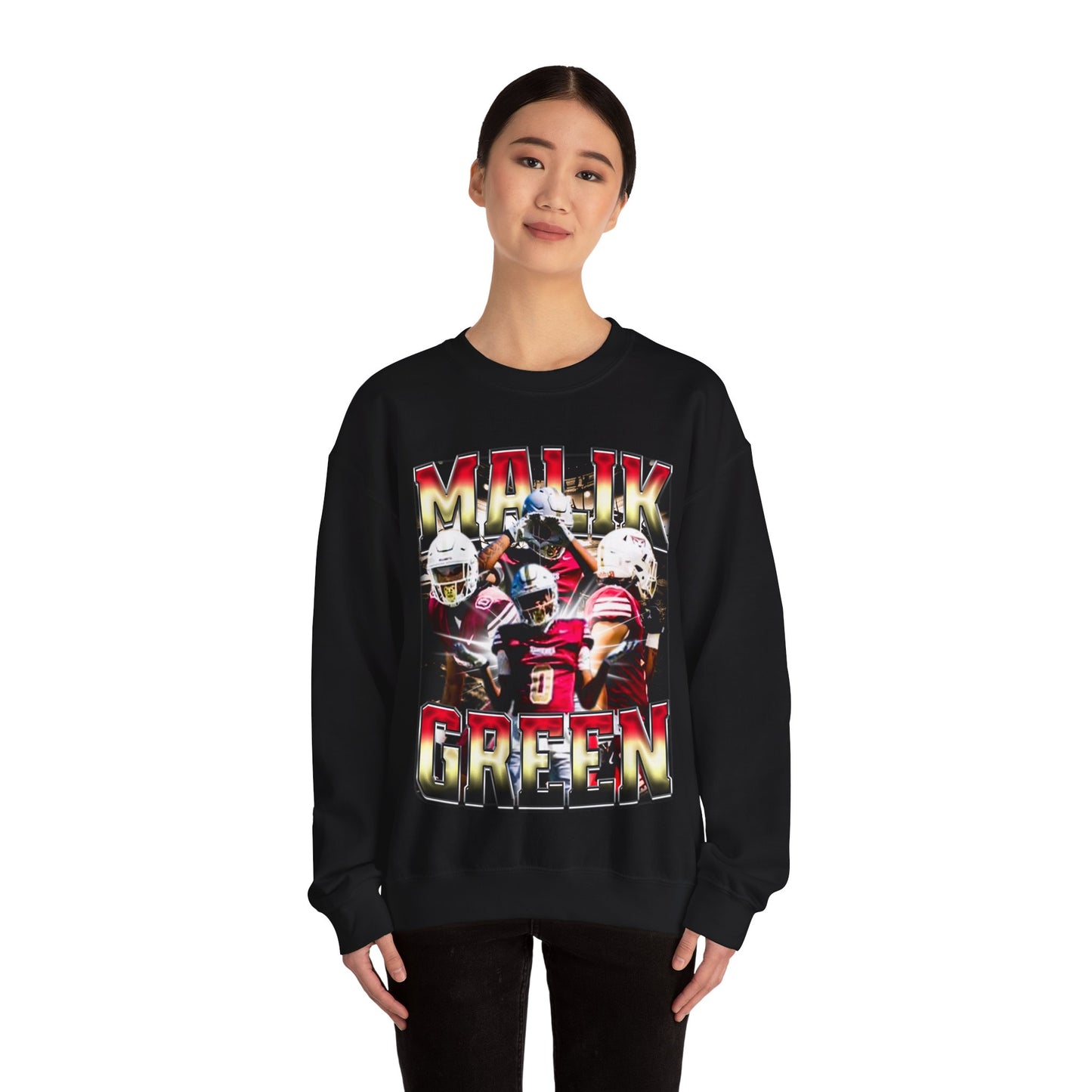 Malik Green Crewneck Sweatshirt
