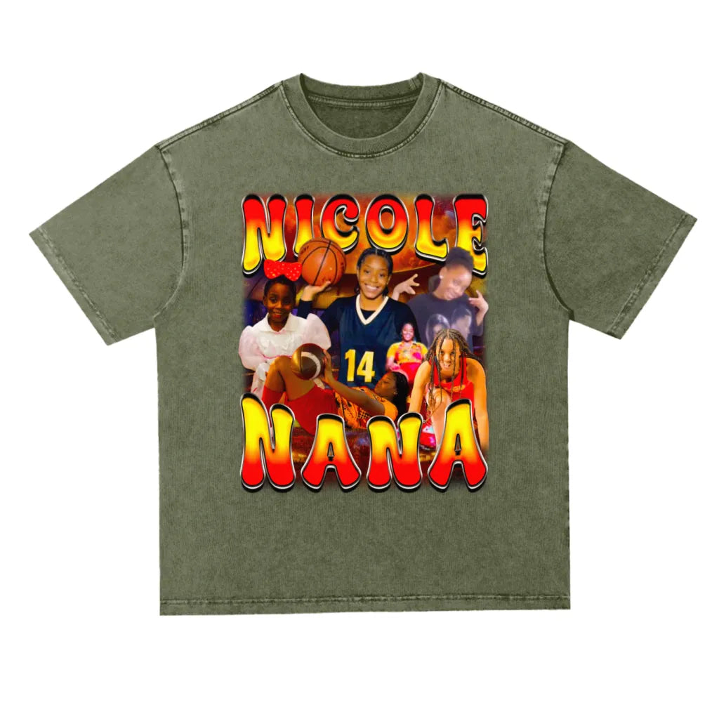 Nicole Oversized Acid wash T-shirt