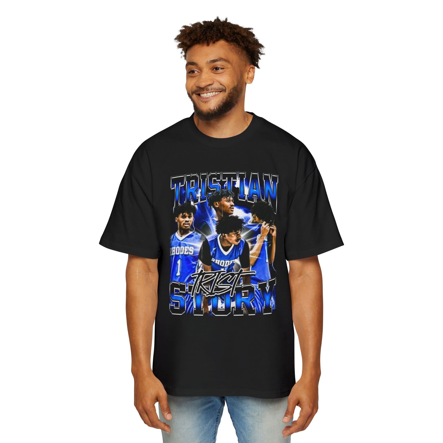 Tristan Story Oversized Retro Tee