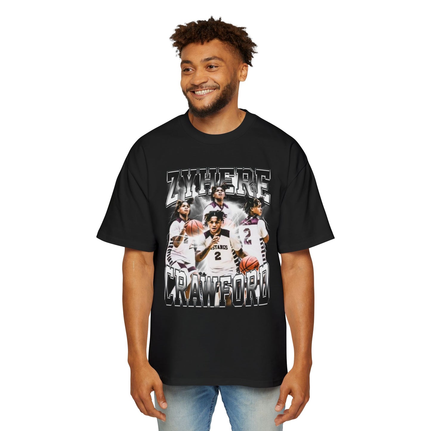 Zyhere Crawford Oversized Retro Tee