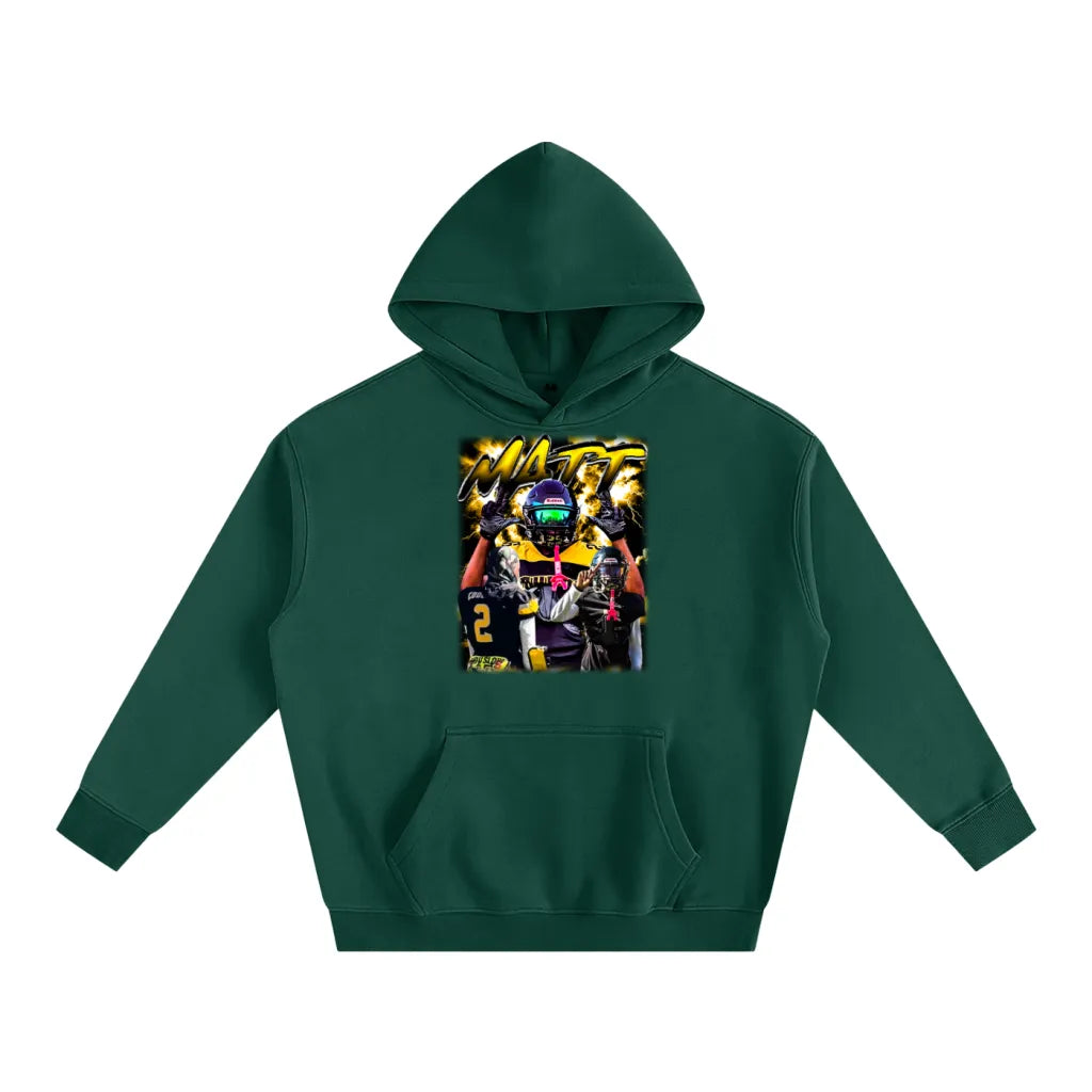 Matt Oversize Fleeced Hoodie