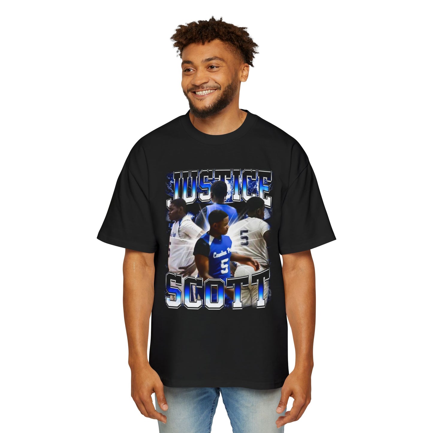 Justice Scott Oversized Retro Tee