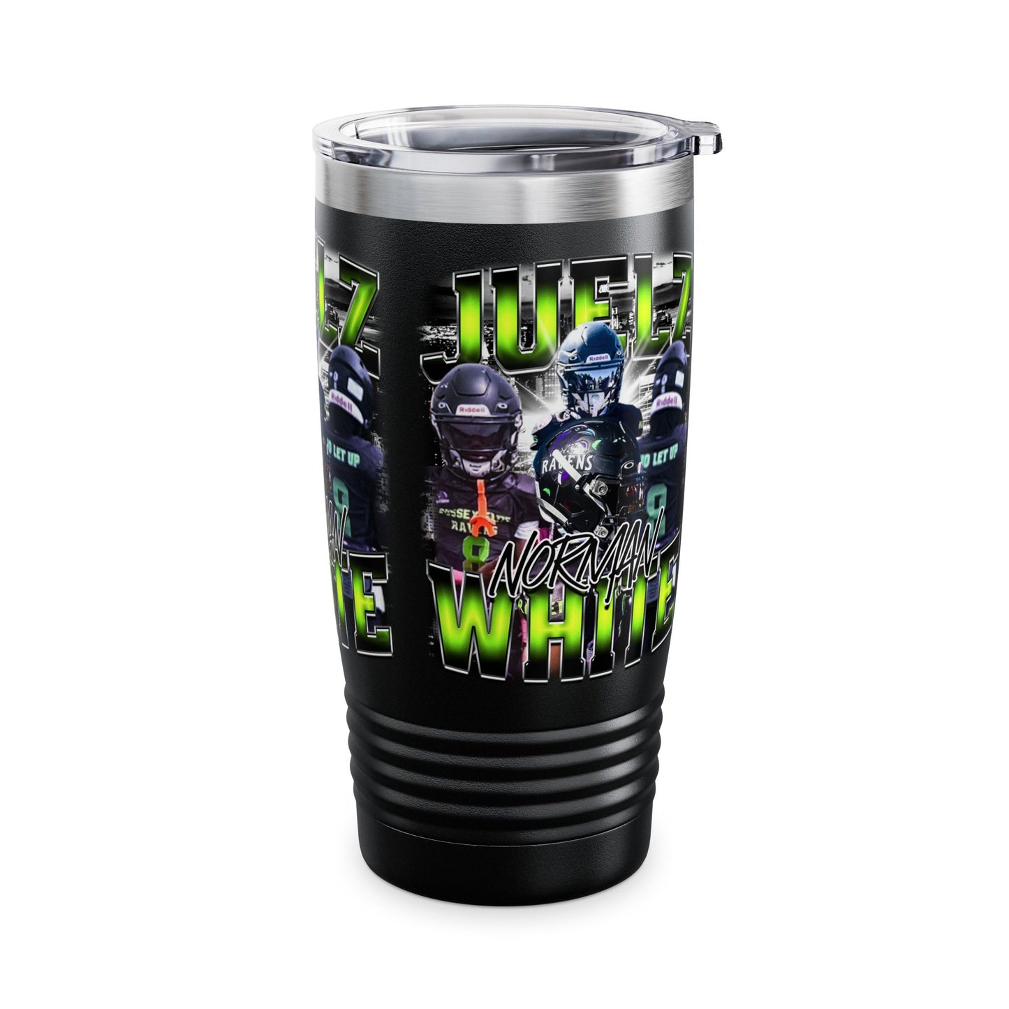 Juelz Norman White Stainless Steal Tumble